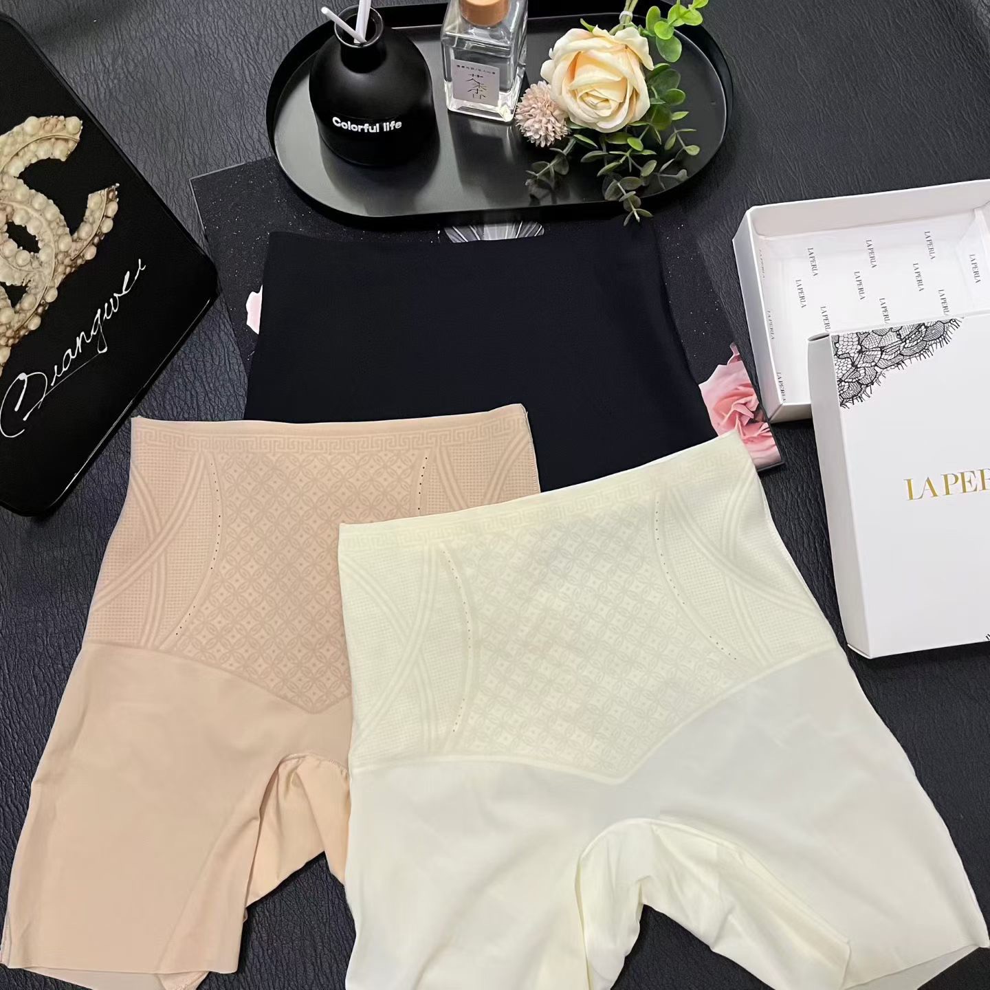 Трусы женские в стиле La Perla утягивающие комплект из 3 шт