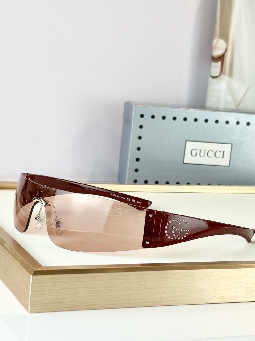 Очки солнцезащитные унисекс в стиле Gucci oversize