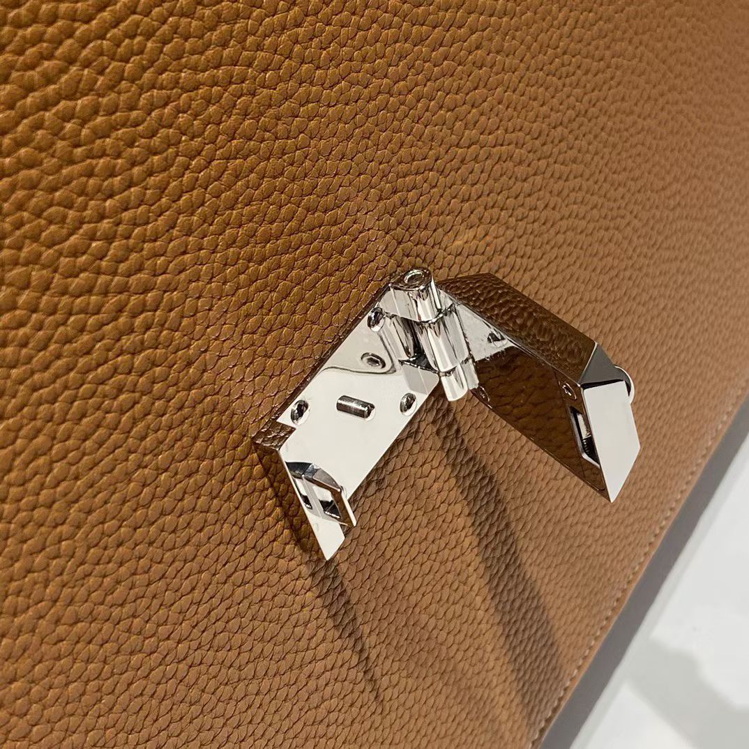 Портфель мужской Hermès Sac à Dépêches 38 gold brown цвета