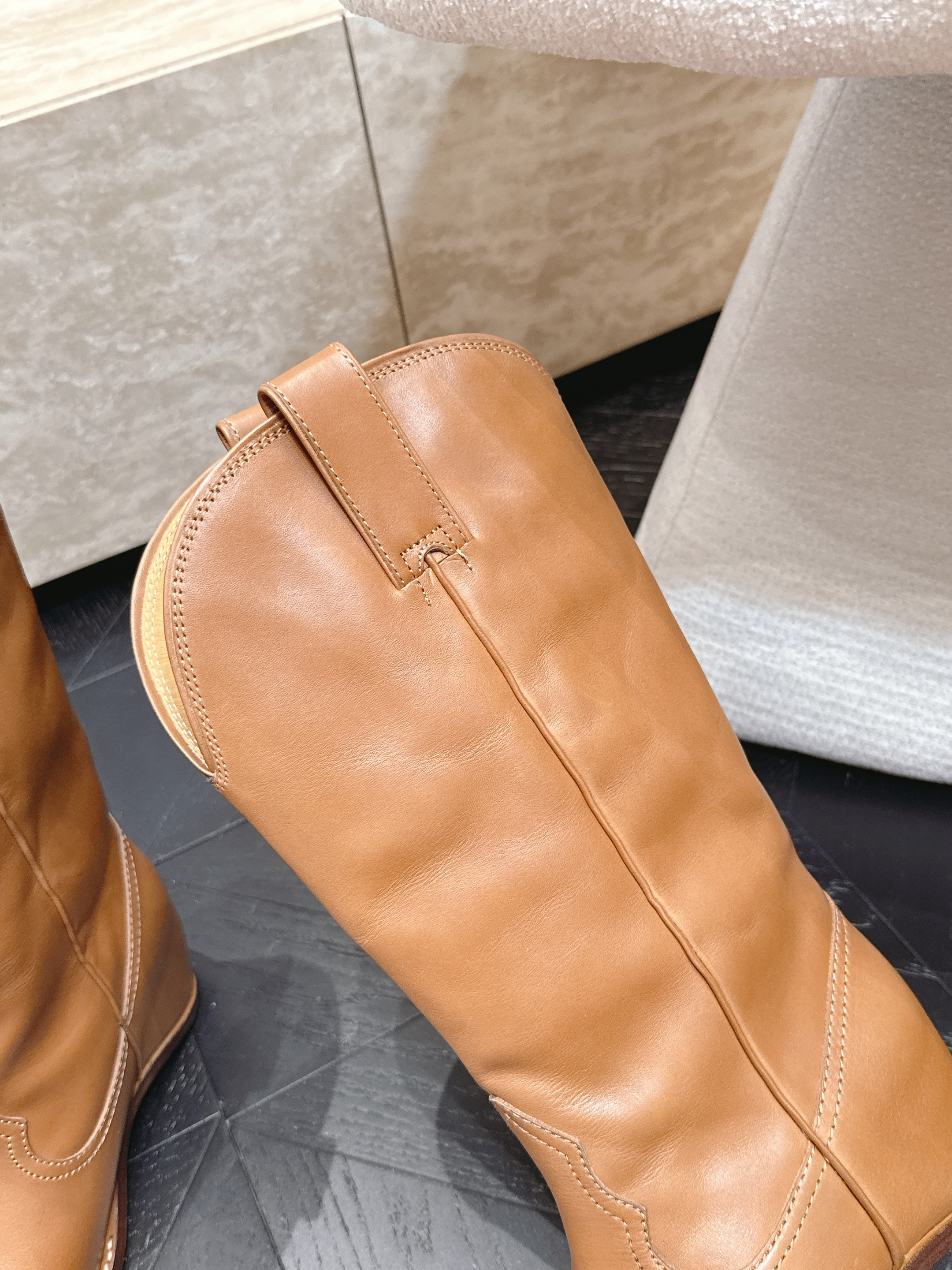Сапоги женские Maison Margiela Western коричневого цвета