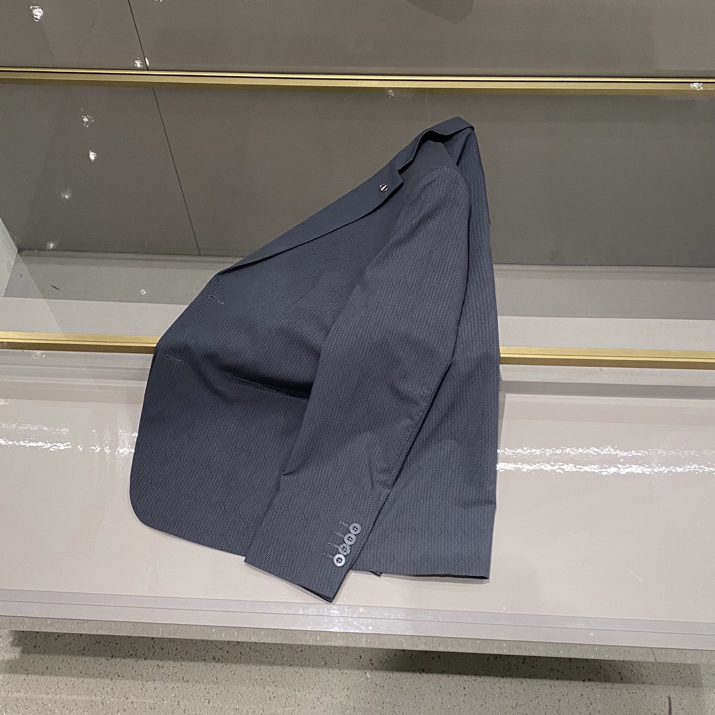 Пиджак мужской Dior серо-голубой (лёгкий, slim fit)
