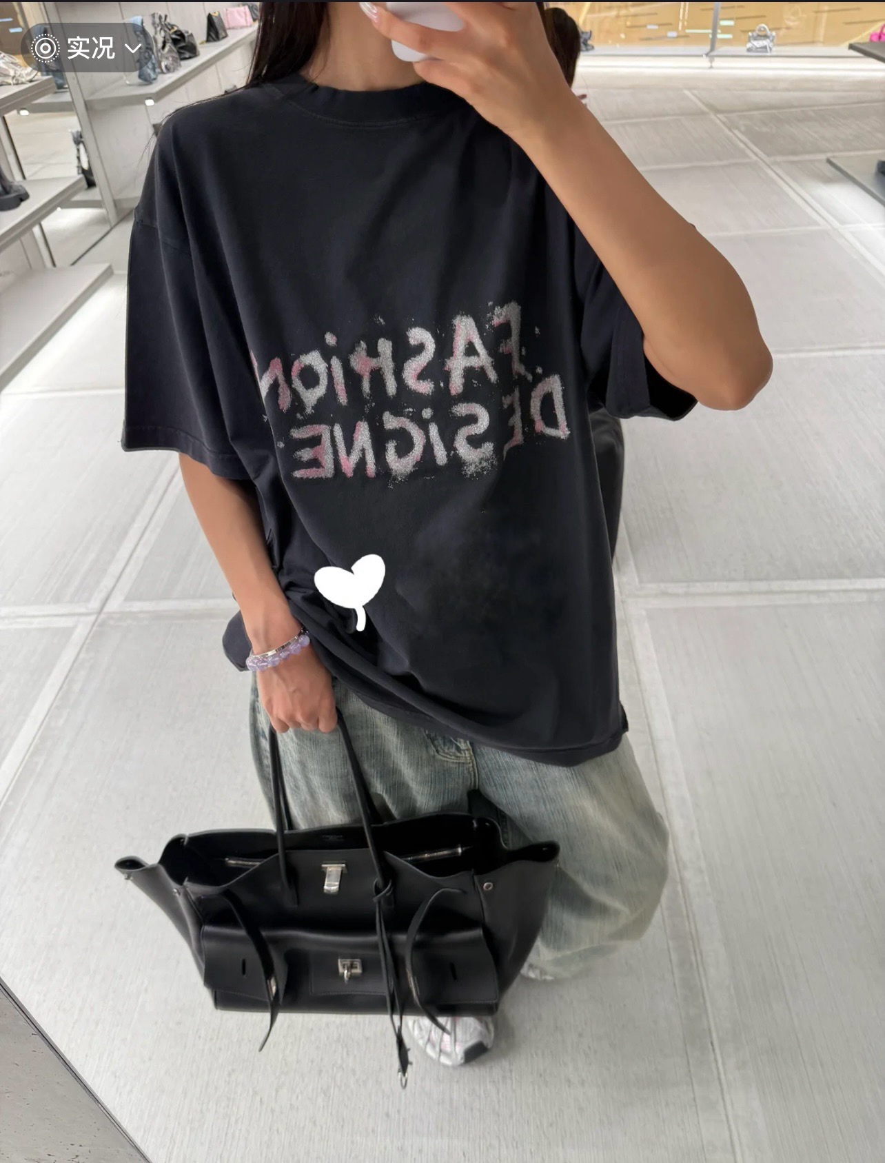 Куртка женская в стиле Balenciaga Loop Sports чёрного цвета укороченная
