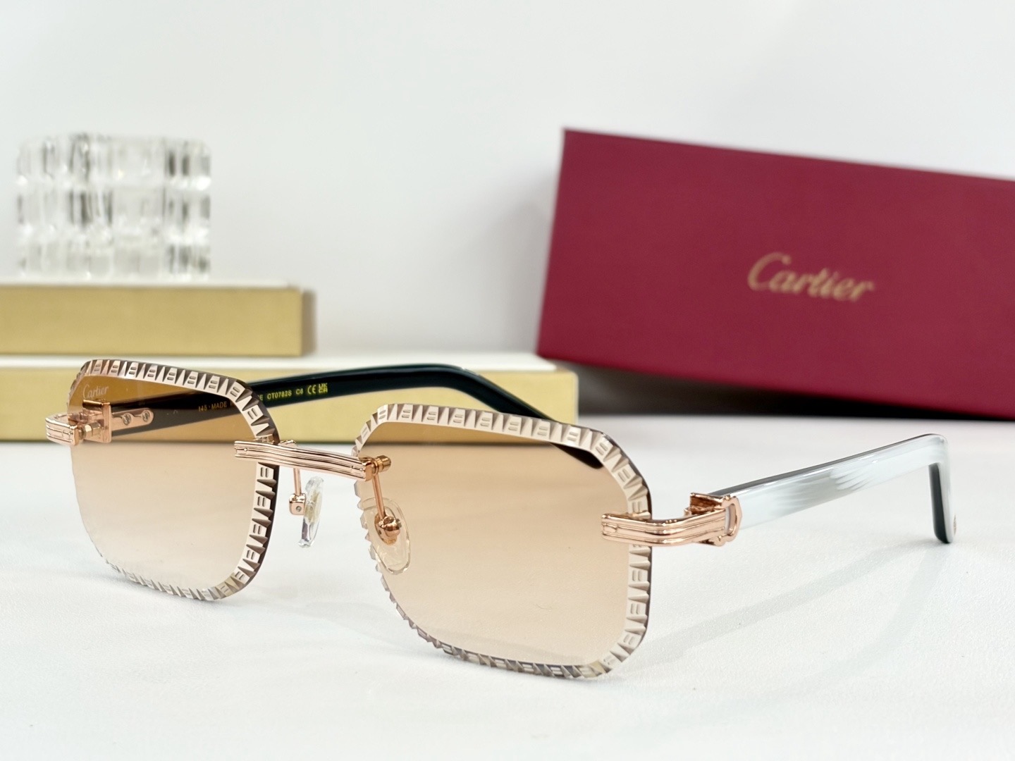 Очки солнцезащитные женские в стиле Cartier CT0782S
