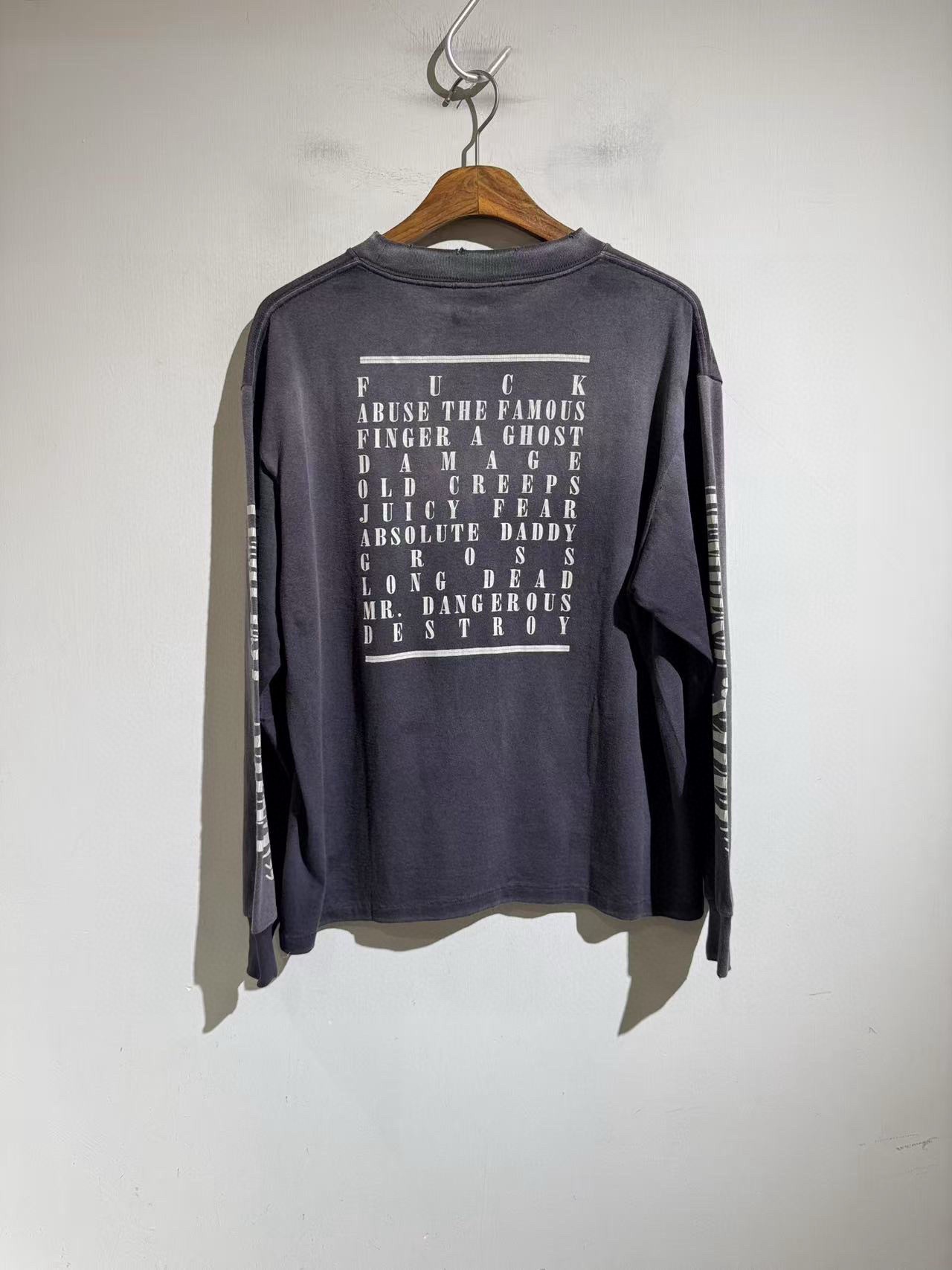 Лонгслив мужской в стиле Saint Laurent