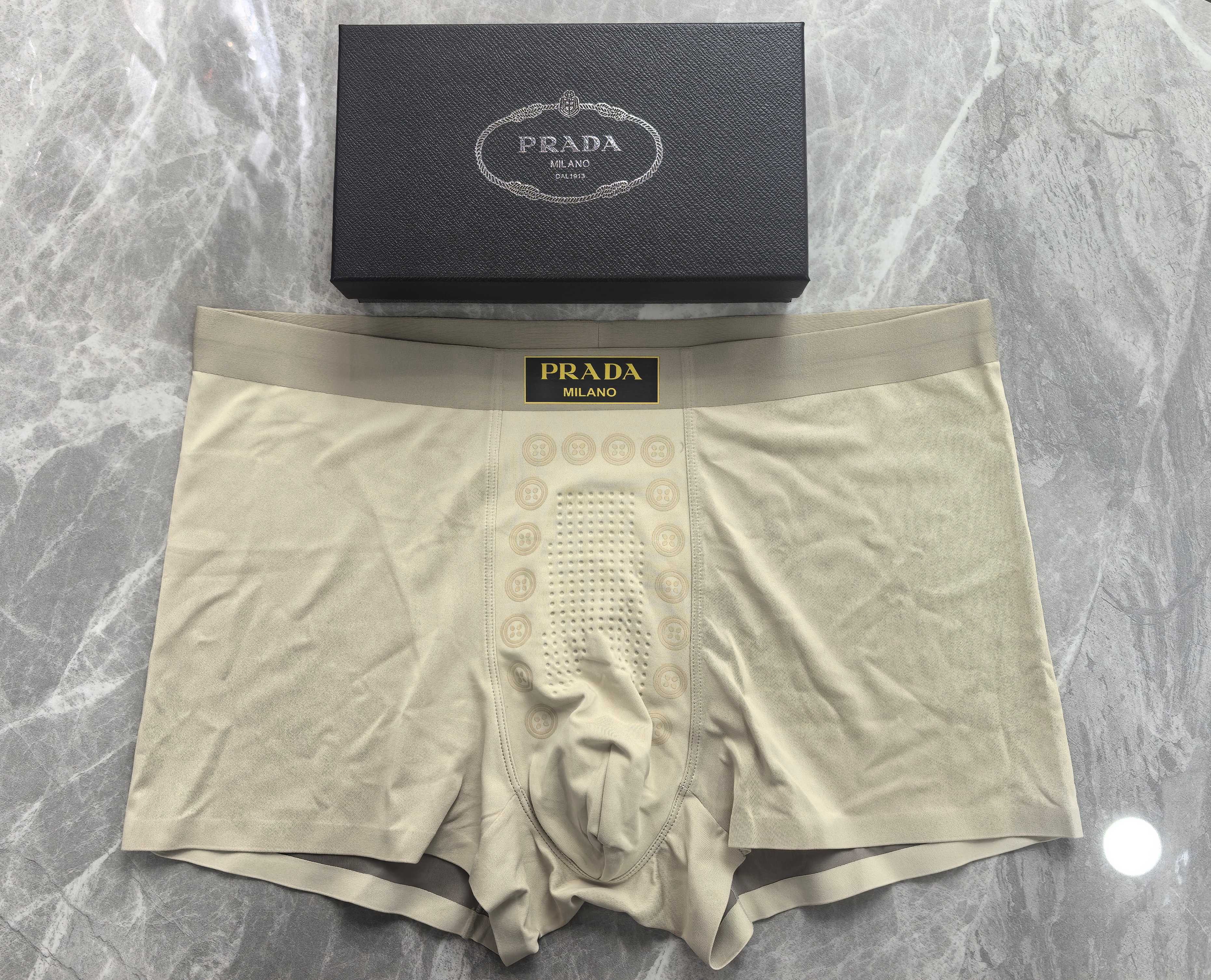 Трусы-боксеры мужские в стиле Prada (набор 3 шт.)