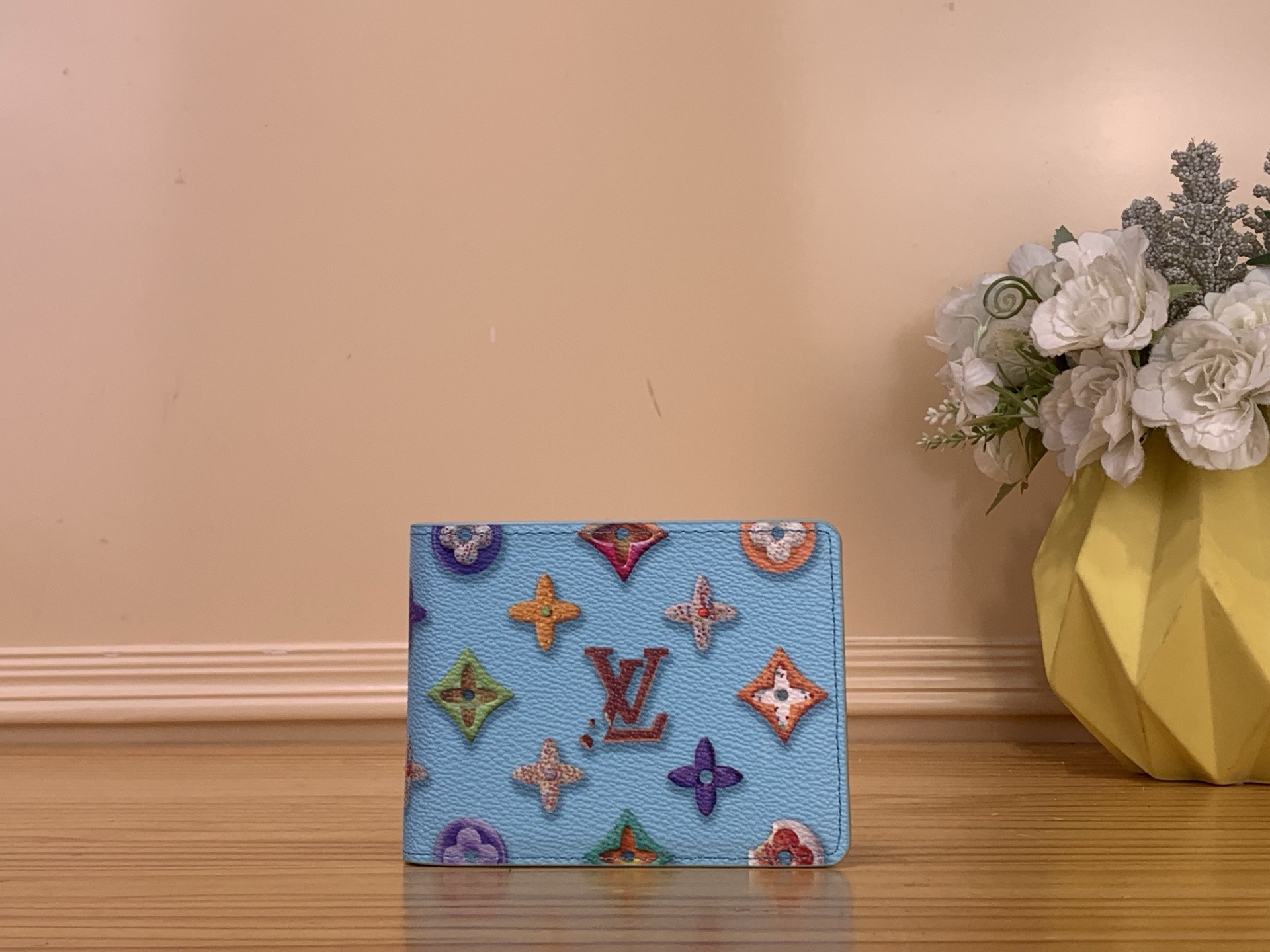 Кошелёк унисекс в стиле Louis Vuitton Slender Monogram Donuts компактный