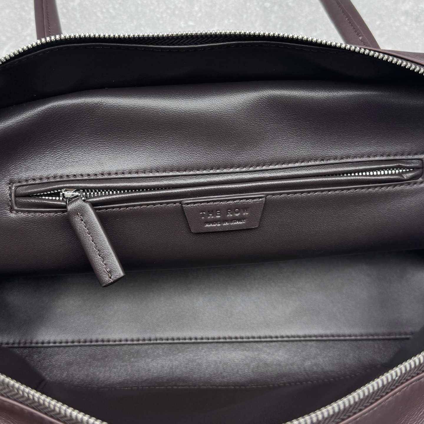 Сумка женская в стиле The Row Astra тёмно-коричневого  цвета