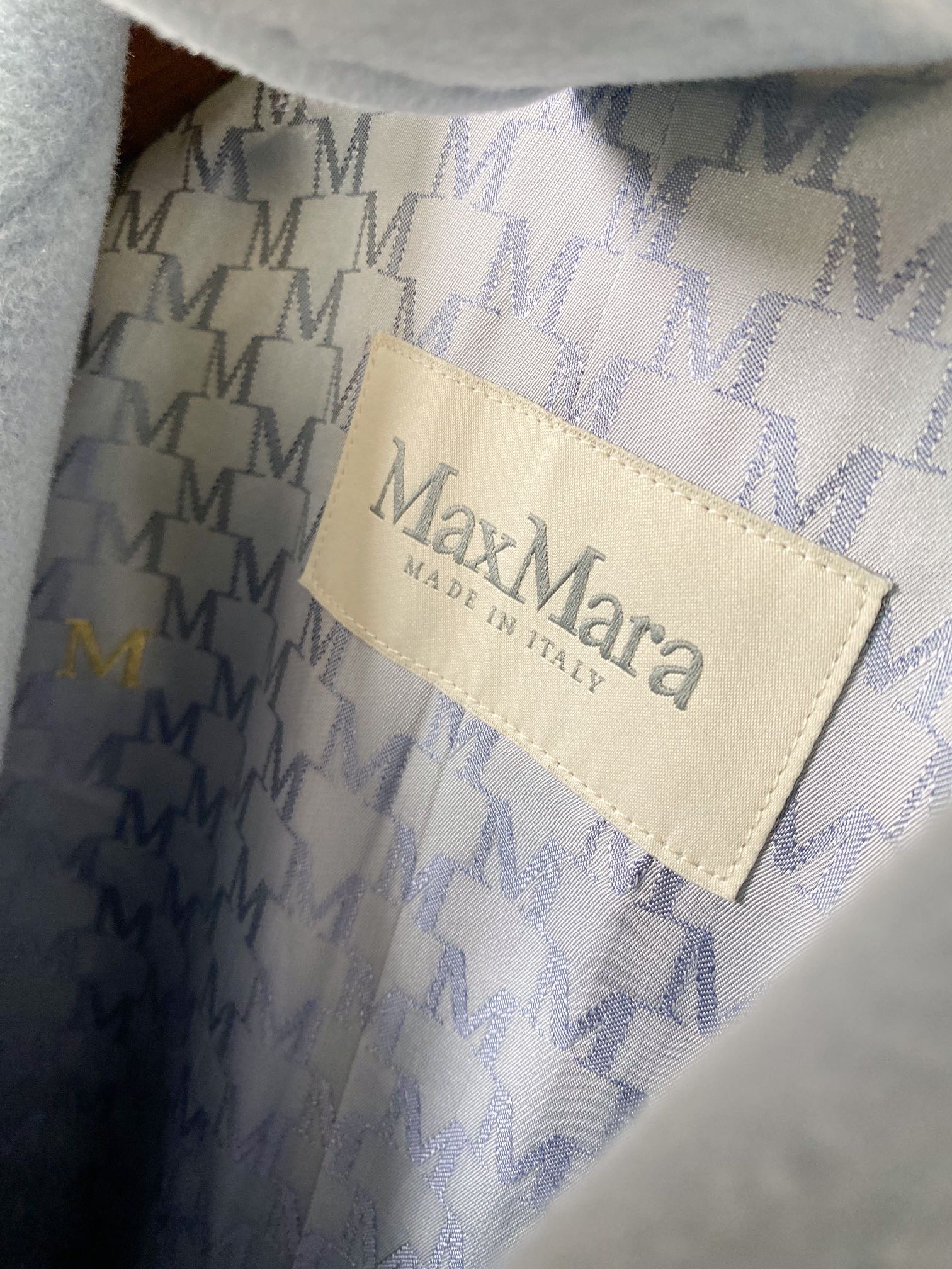 Пальто женское в стиле Max Mara Anne-Marie Beretta голубого цвета