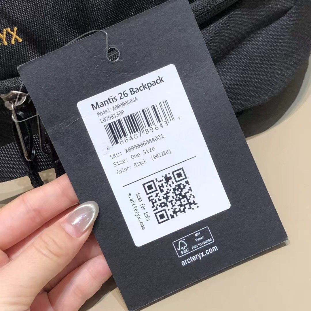 Рюкзак Arc’teryx Mantis 26 Backpack из текстиля чёрного цвета