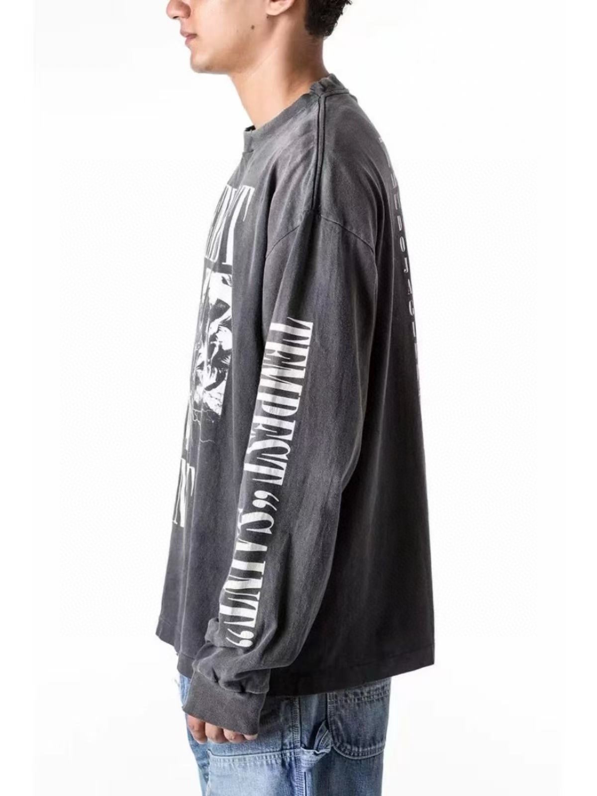 Лонгслив мужской в стиле Saint Laurent