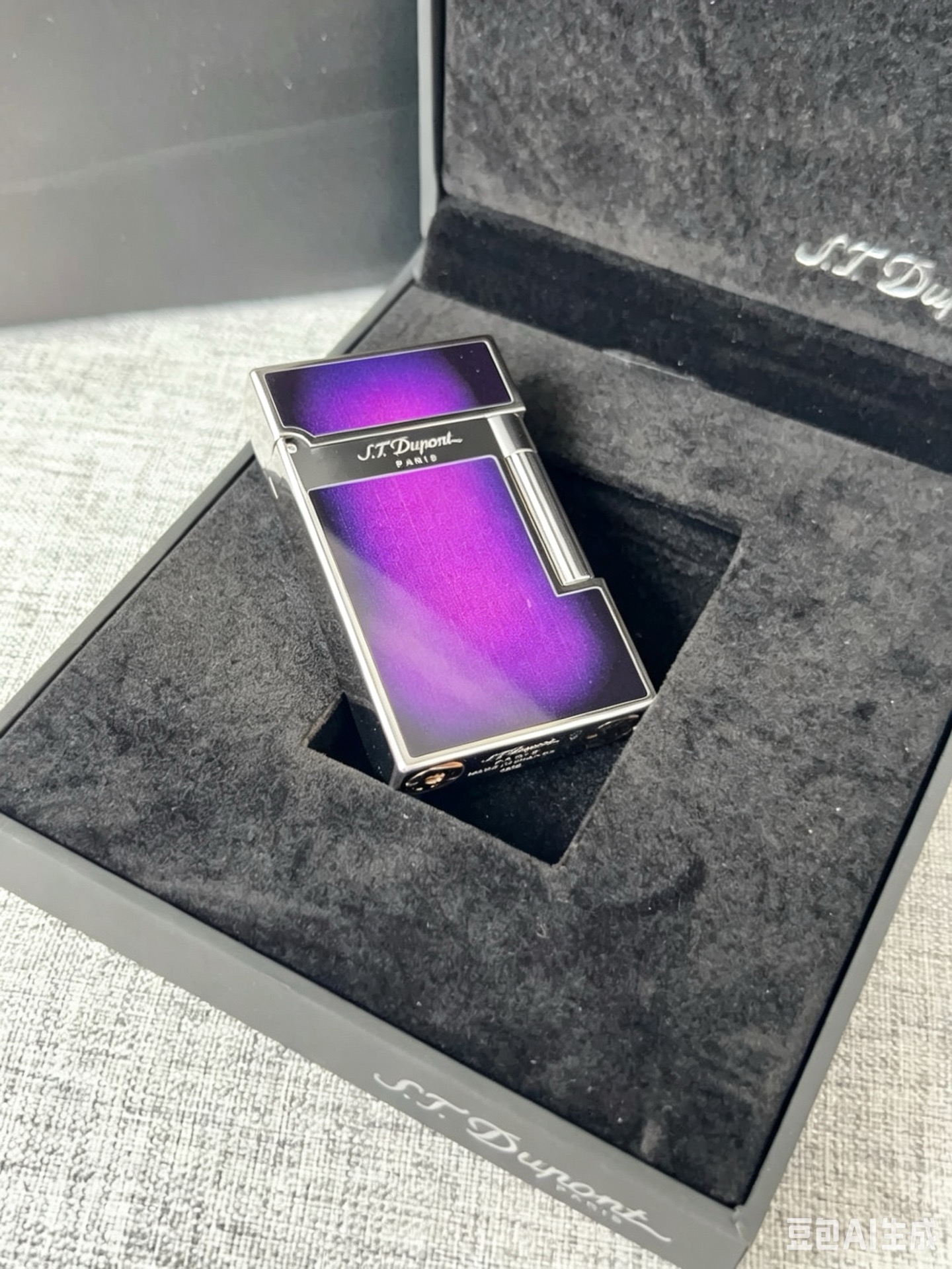 Зажигалка S.T. Dupont (фиолетового цвета)