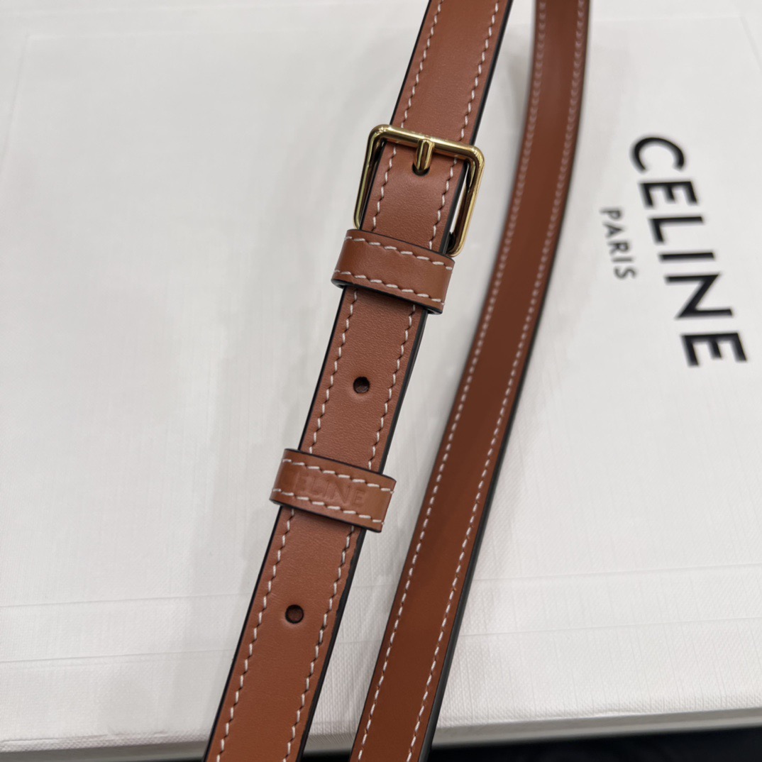 Сумка женская в стиле Celine Triomphe Canvas мини с кожаной отделкой