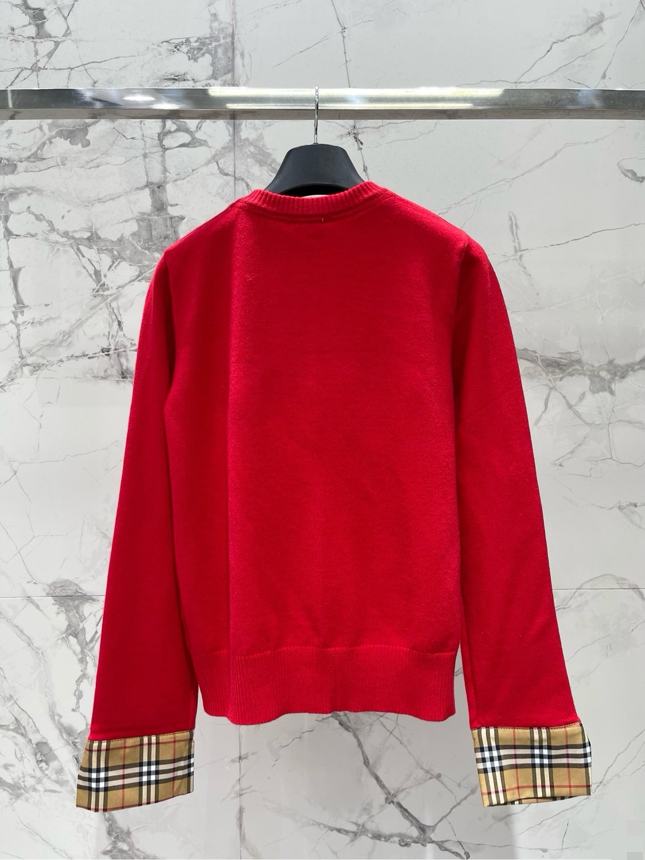 Кардиган женский Burberry EKD Cotton Wool Cardigan красного цвета
