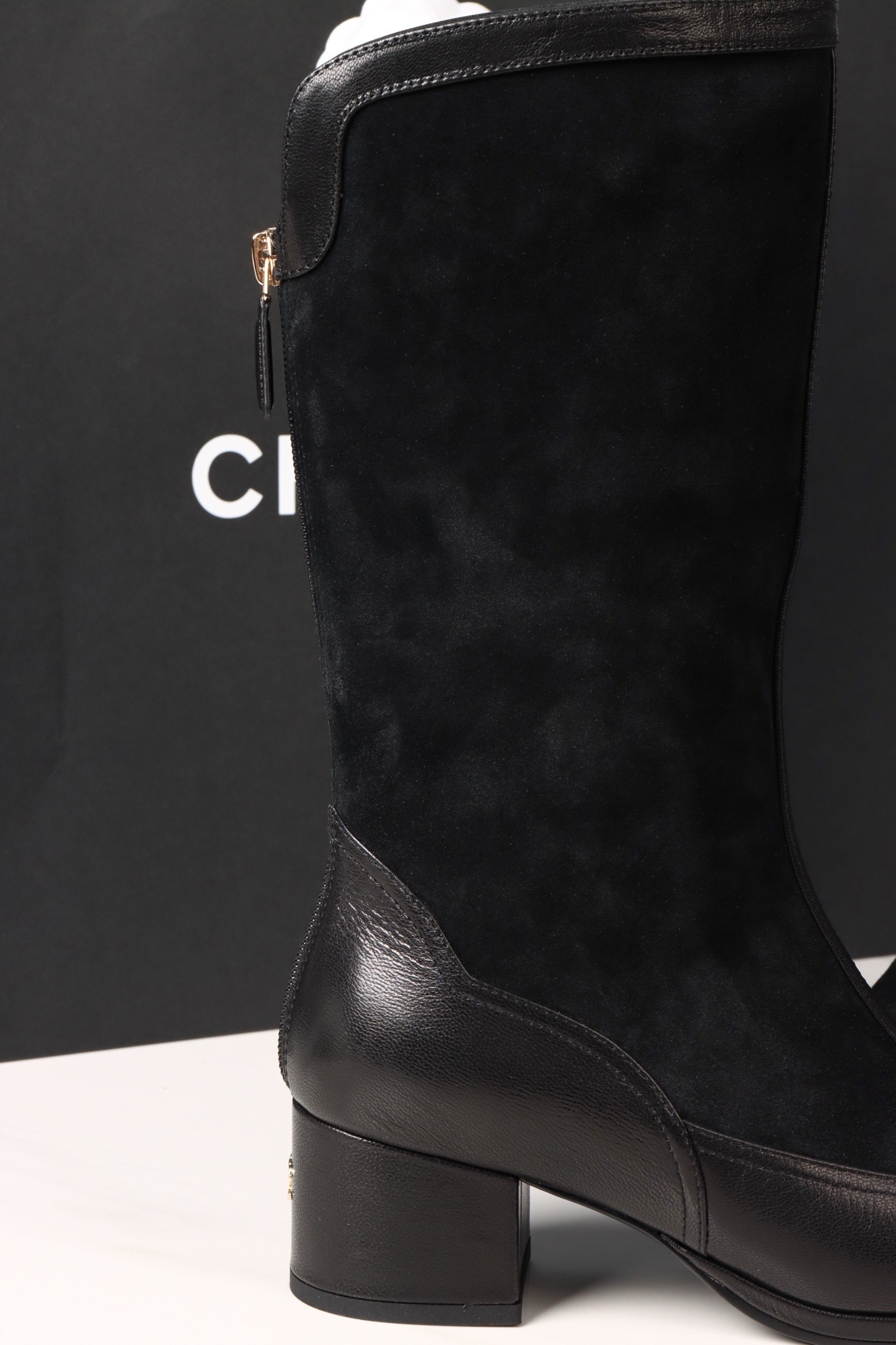 Сапоги женские Chanel Riding Boots чёрного цвета