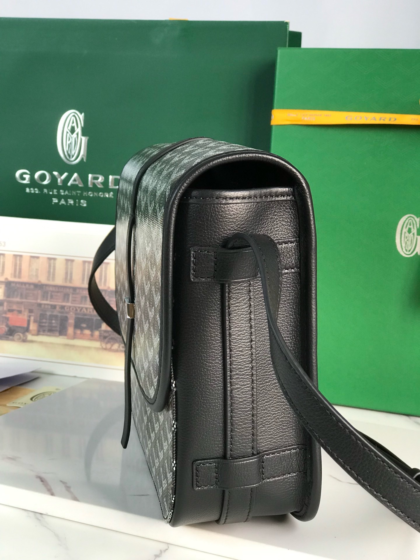 Сумка женская Goyard Belvédère II чёрного цвета