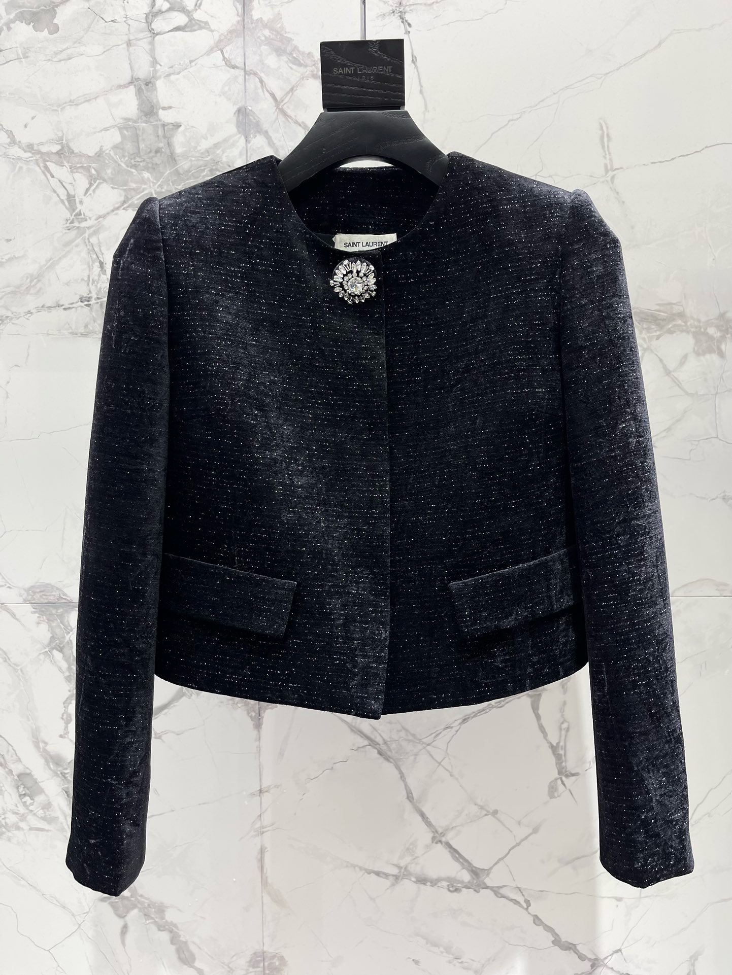 Жакет женский Saint Laurent чёрного цвета