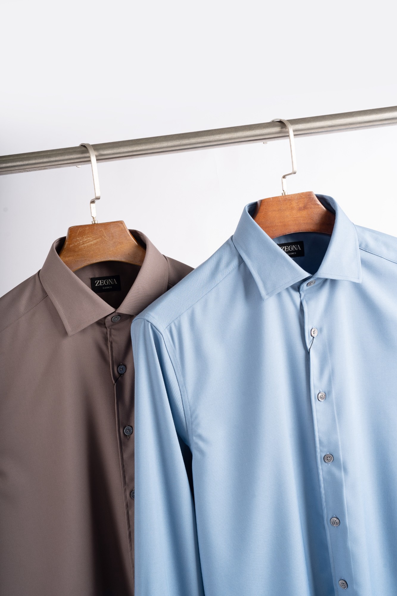 Рубашка мужская Ermenegildo Zegna  голубого цвета