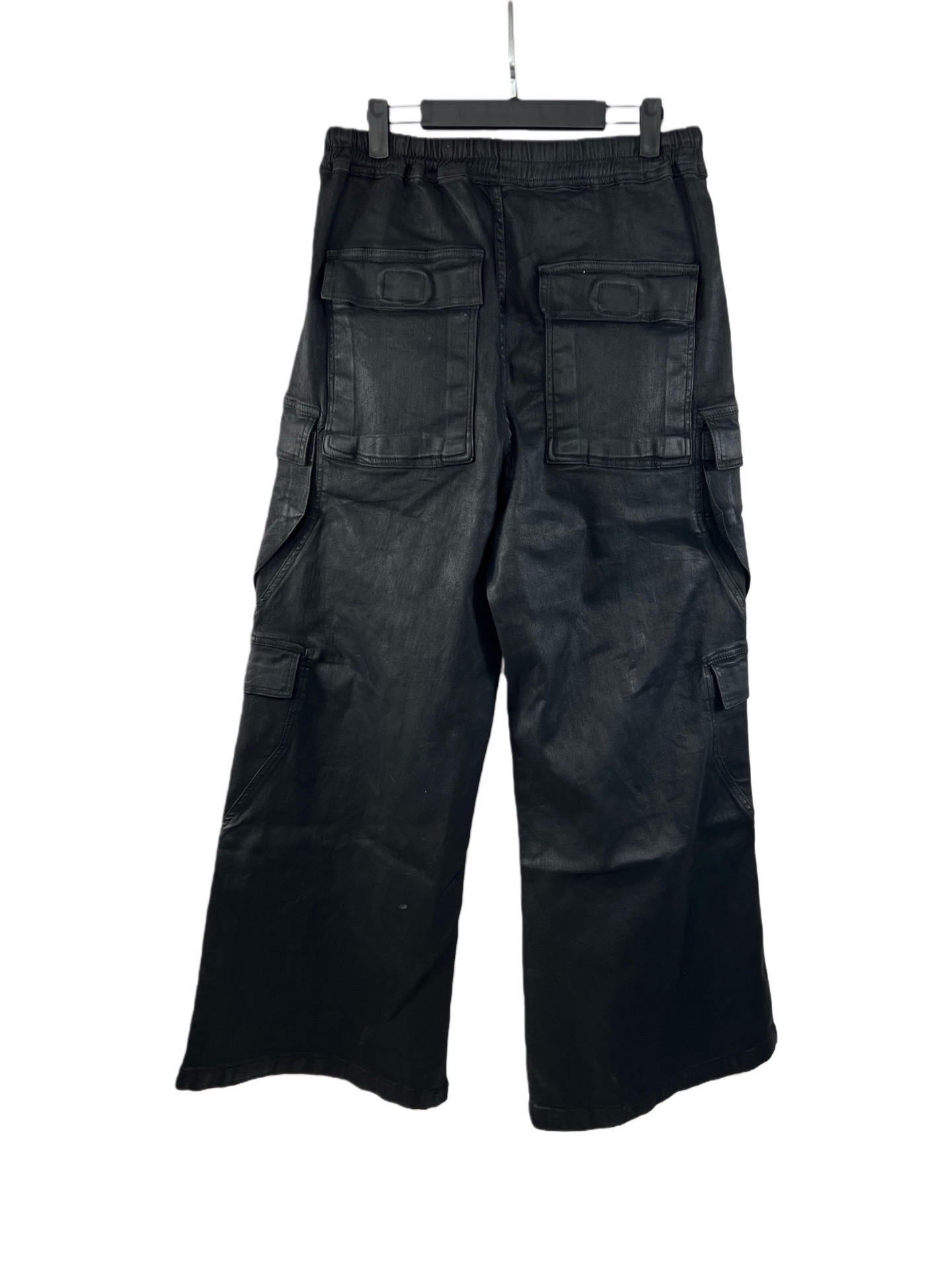 Брюки унисекс в стиле Rick Owens DRKSHDW  чёрного цвета с карманами