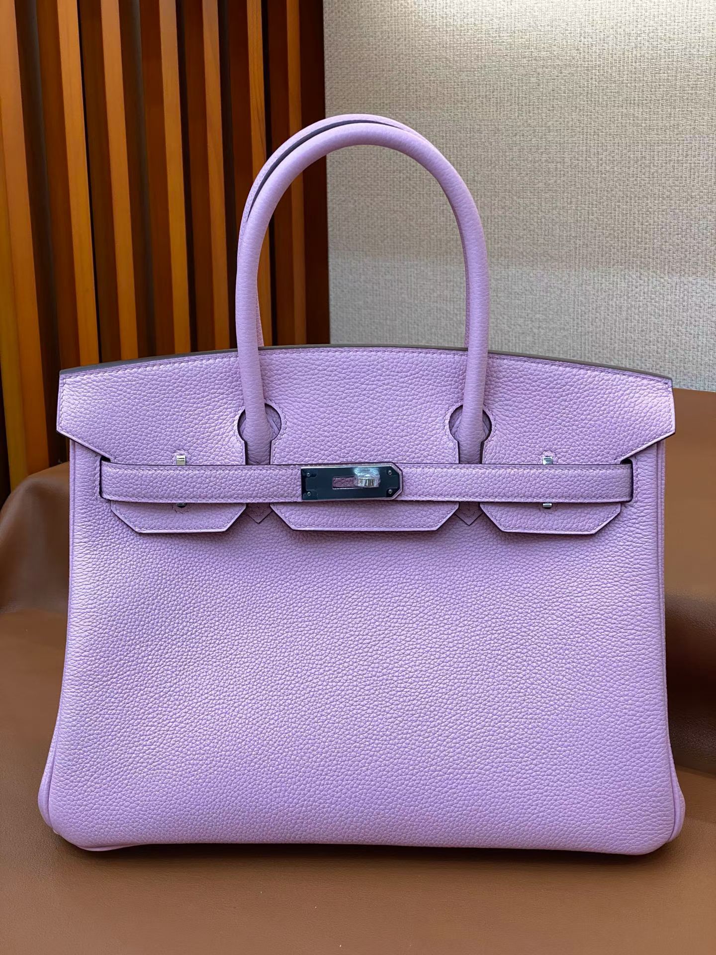 Сумка женская Hermès Birkin 30 лавандового цвета