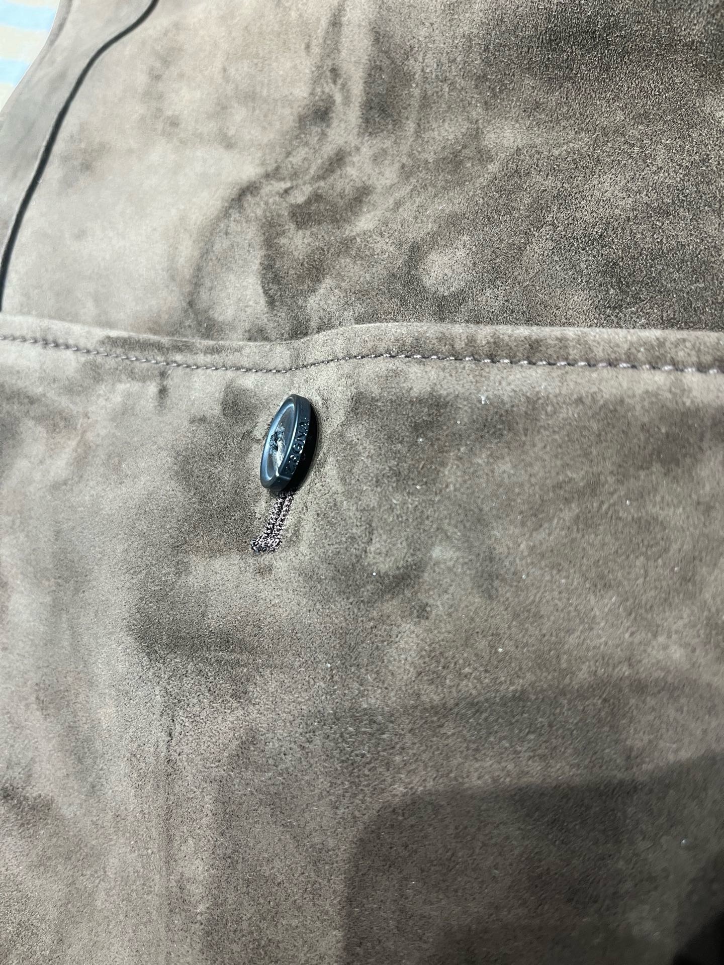 Куртка мужская Zegna коричневого цвета с отложным воротником