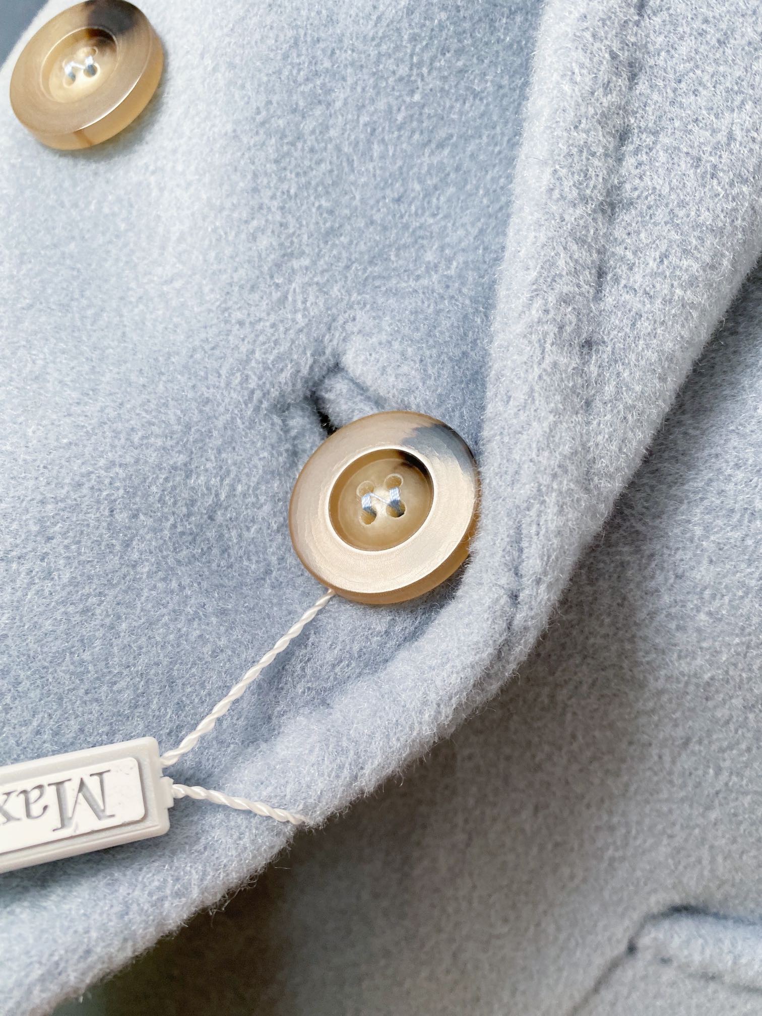 Пальто женское в стиле Max Mara Anne-Marie Beretta голубого цвета