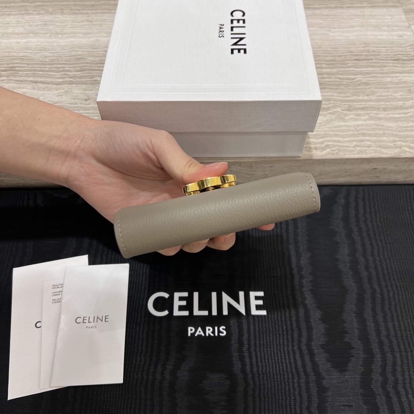 Кошелёк женский в стиле Celine Victoire из натуральной кожи
