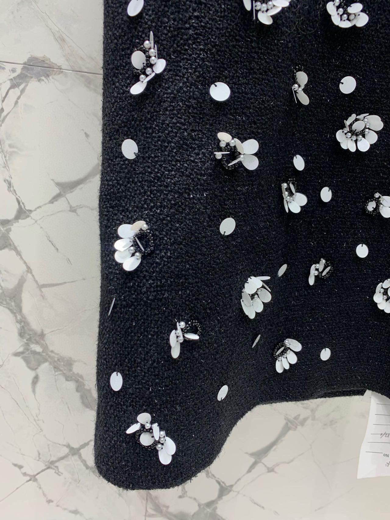 Платье женское в стиле Chanel из фактурного твида с цветочным узором