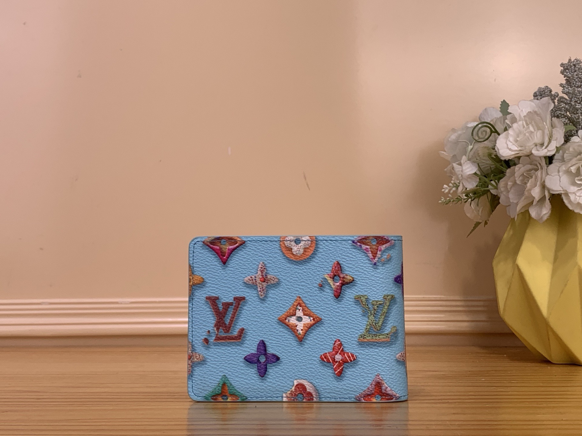 Кошелёк унисекс в стиле Louis Vuitton Slender Monogram Donuts компактный