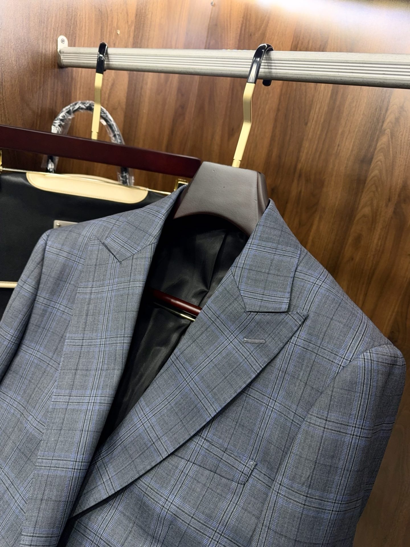 Пиджак мужской в стиле Burberry из шерсти в клетку принц Уэльский