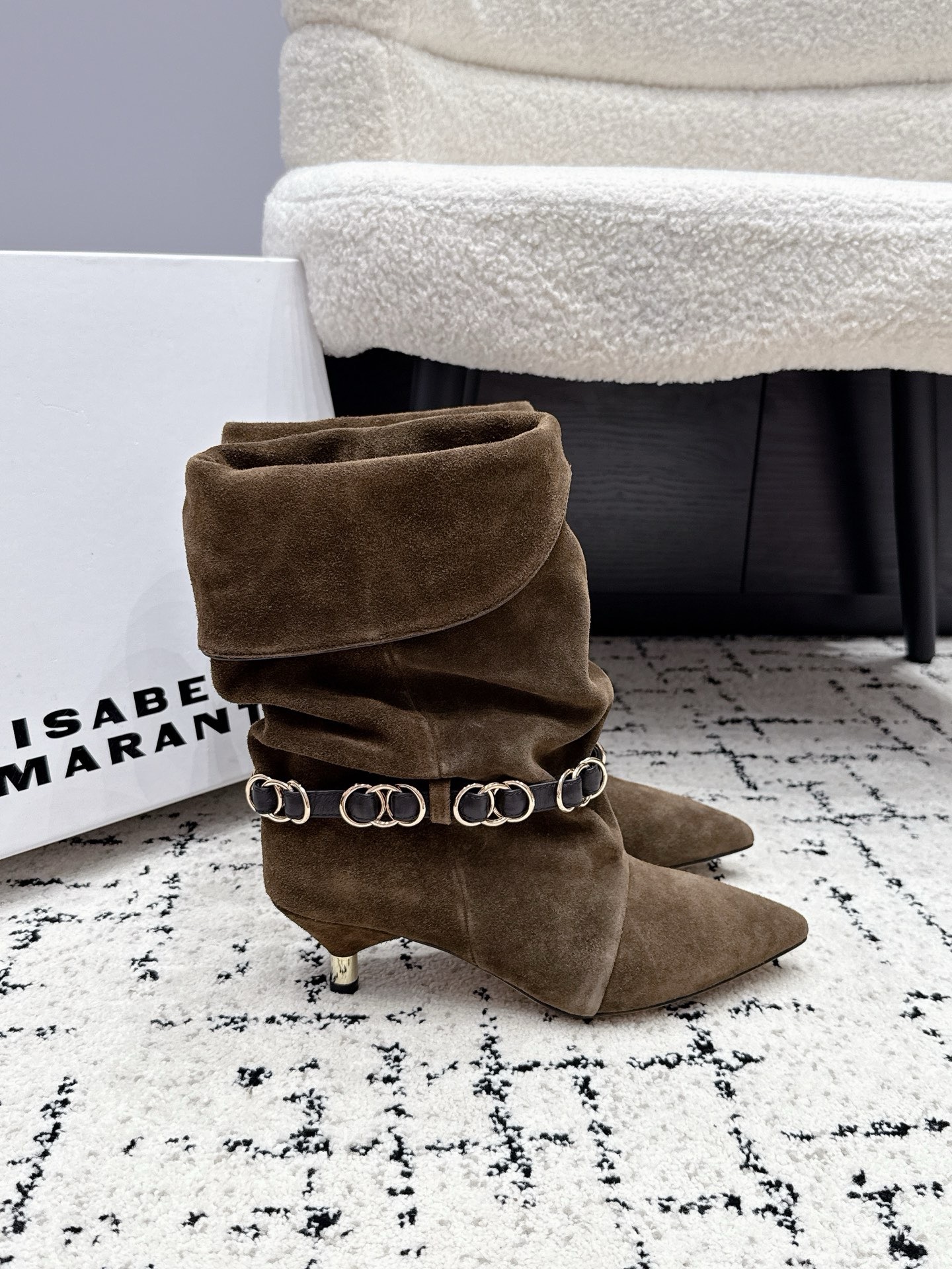 Полусапоги женские Isabel Marant цвета хаки