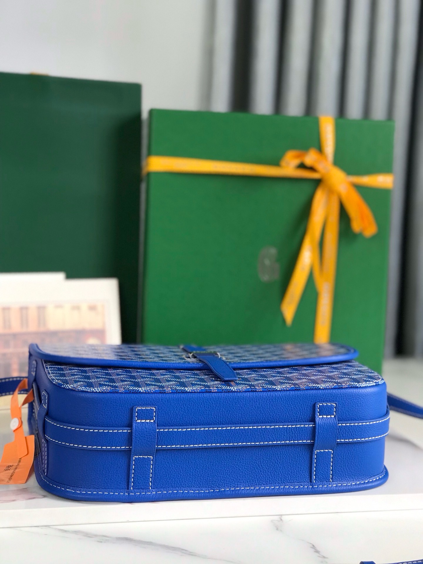 Сумка женская Goyard Belvédère II синего цвета