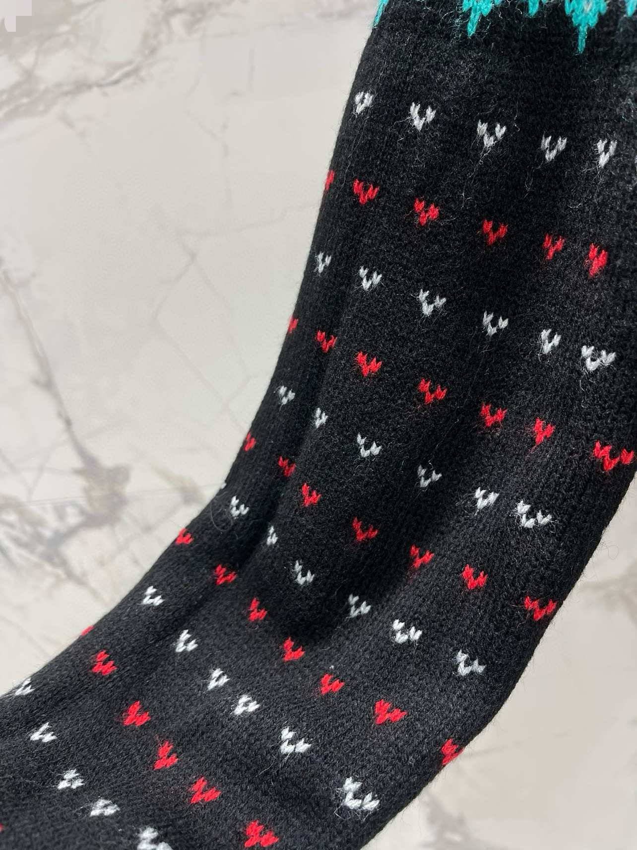 Кардиган женский в стиле Polo Ralph Lauren свободного кроя с узором Фэр-Айл тёмно-синего цвета