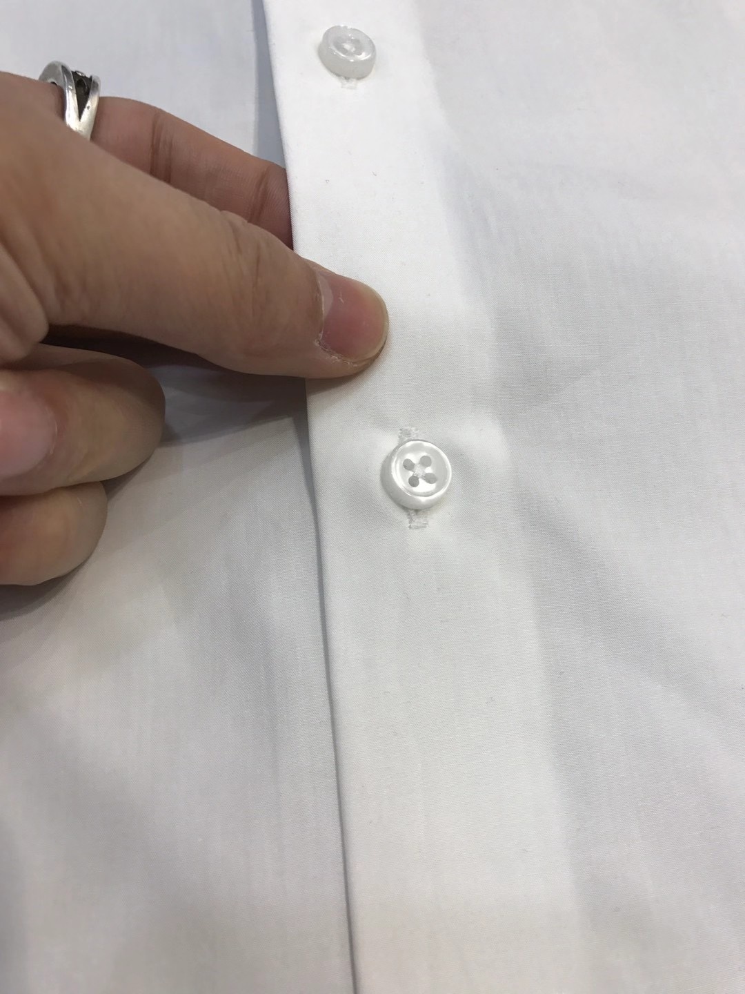 Рубашка мужская в стиле Canali с длинным рукавом белого цвета