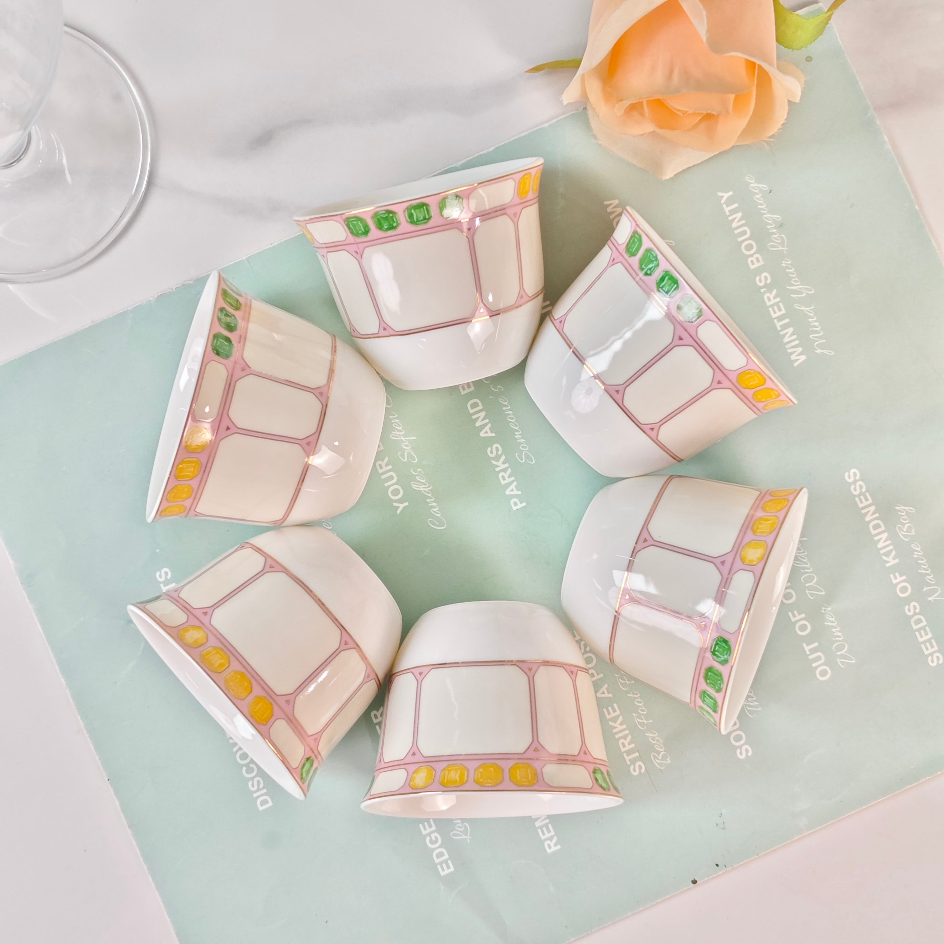 Чайный набор  в стиле Swarovski x Rosenthal из керамики