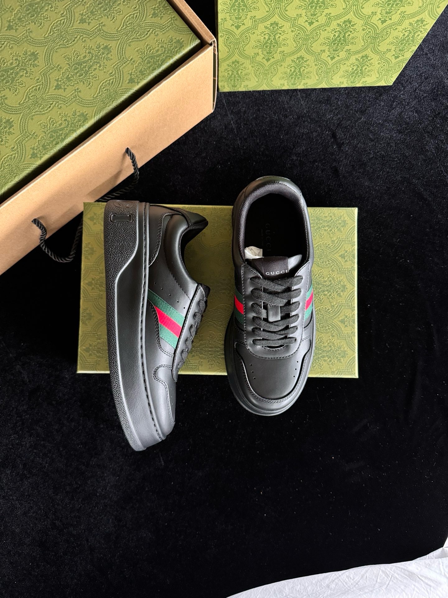 Кеды Gucci Ace чёрного цвета