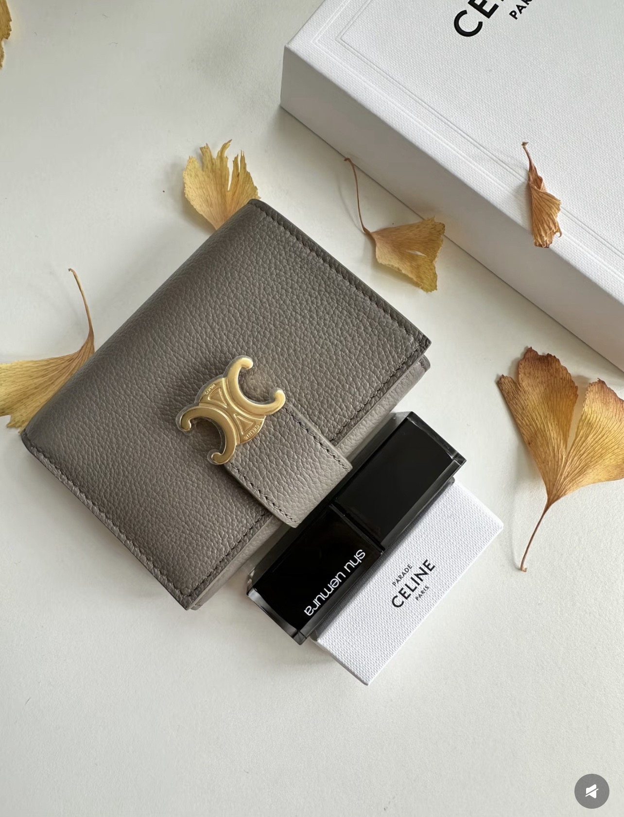 Кошелёк женский в стиле Celine Victoire из натуральной кожи