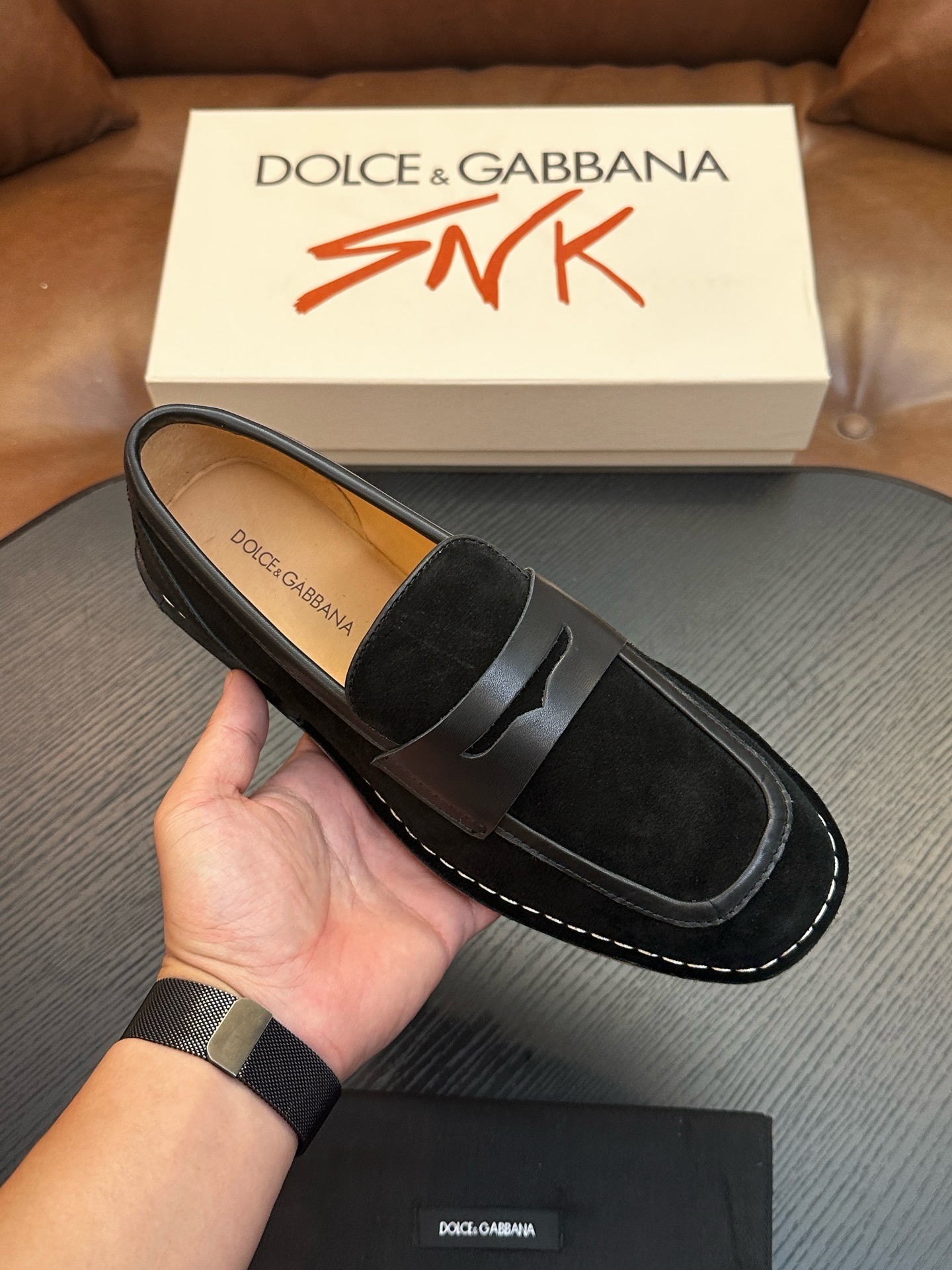 Лоферы мужские Dolce & Gabbana New Florio чёрного цвета