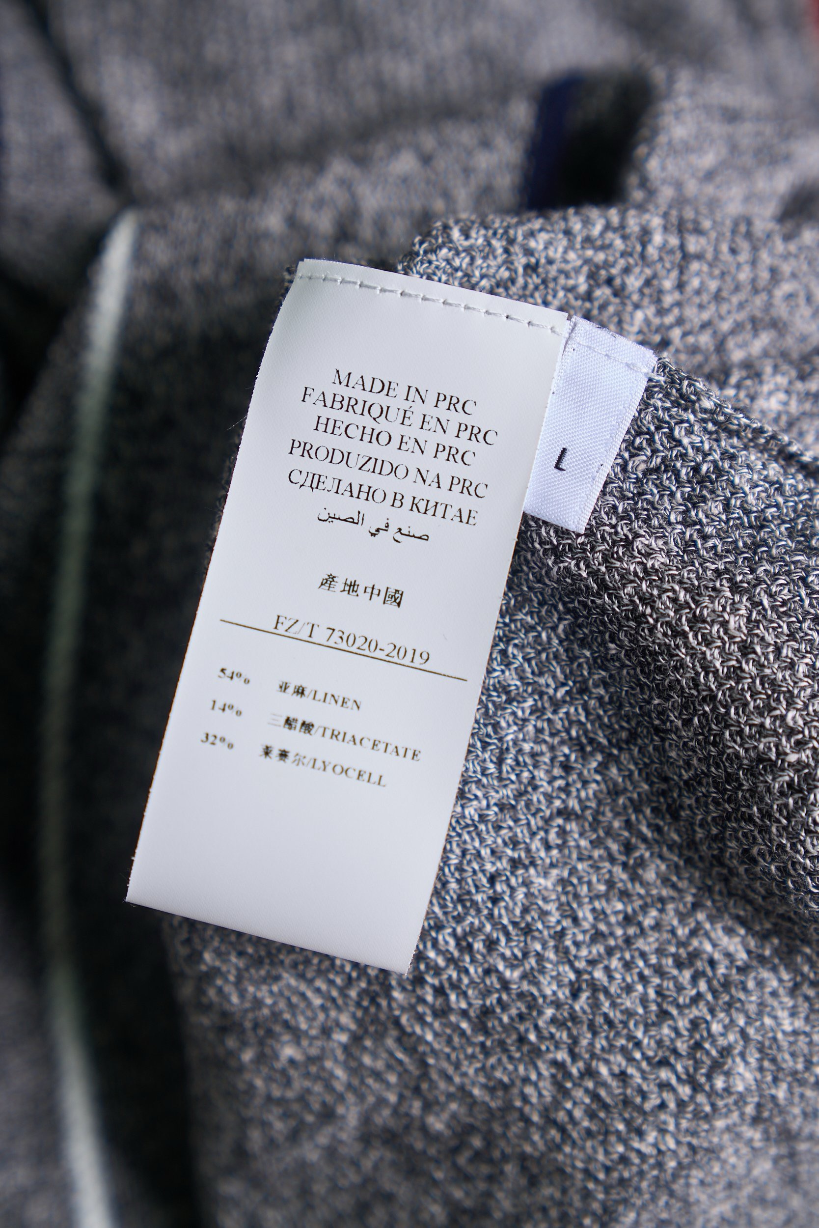 Поло мужское в стиле Zegna серого цвета с контрастным воротником