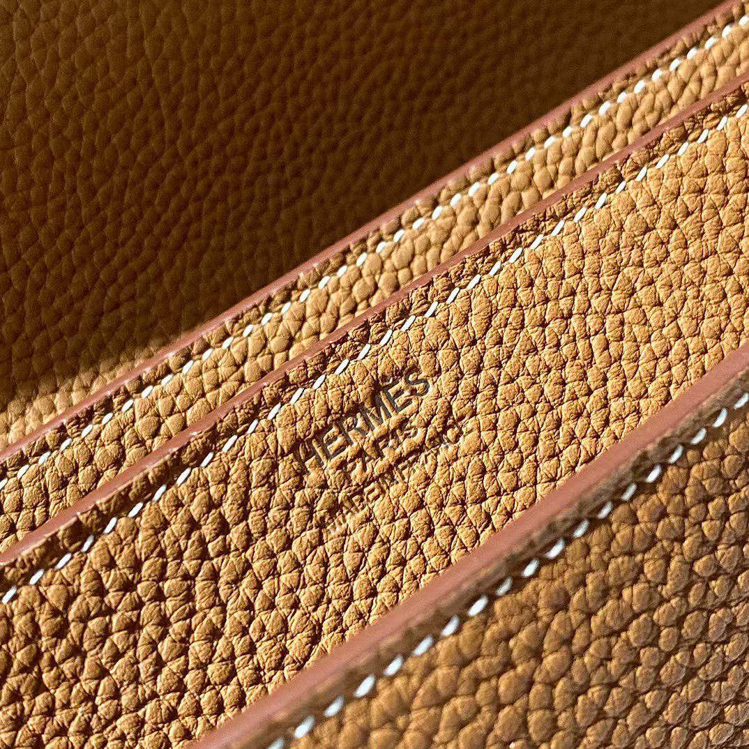 Портфель мужской Hermès Sac à Dépêches 38 gold brown цвета
