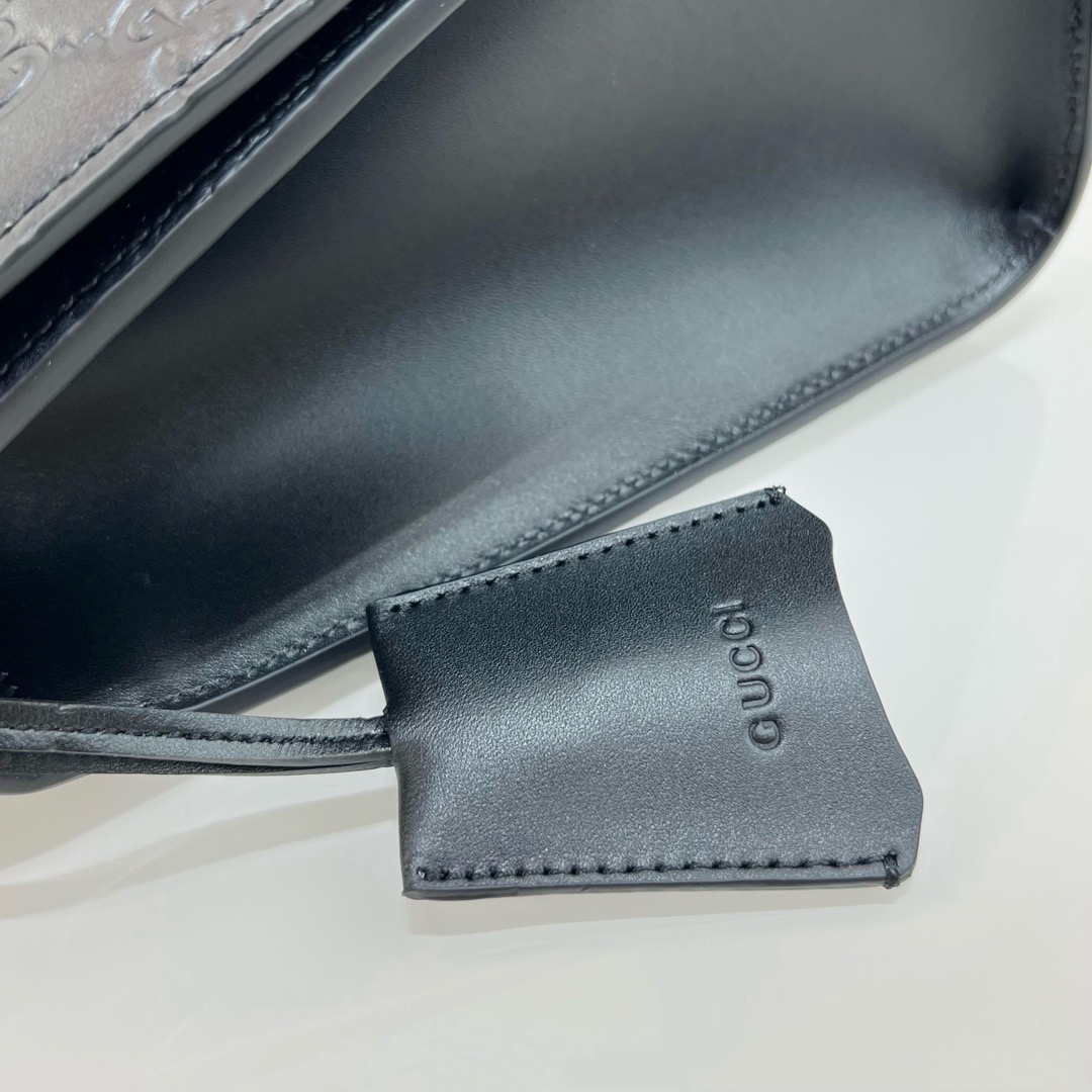 Сумка женская в стиле Gucci Padlock черного цвета