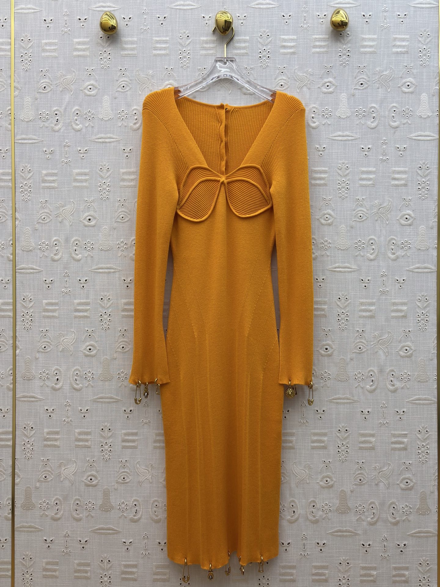 Платье женское Schiaparelli оранжевого цвета