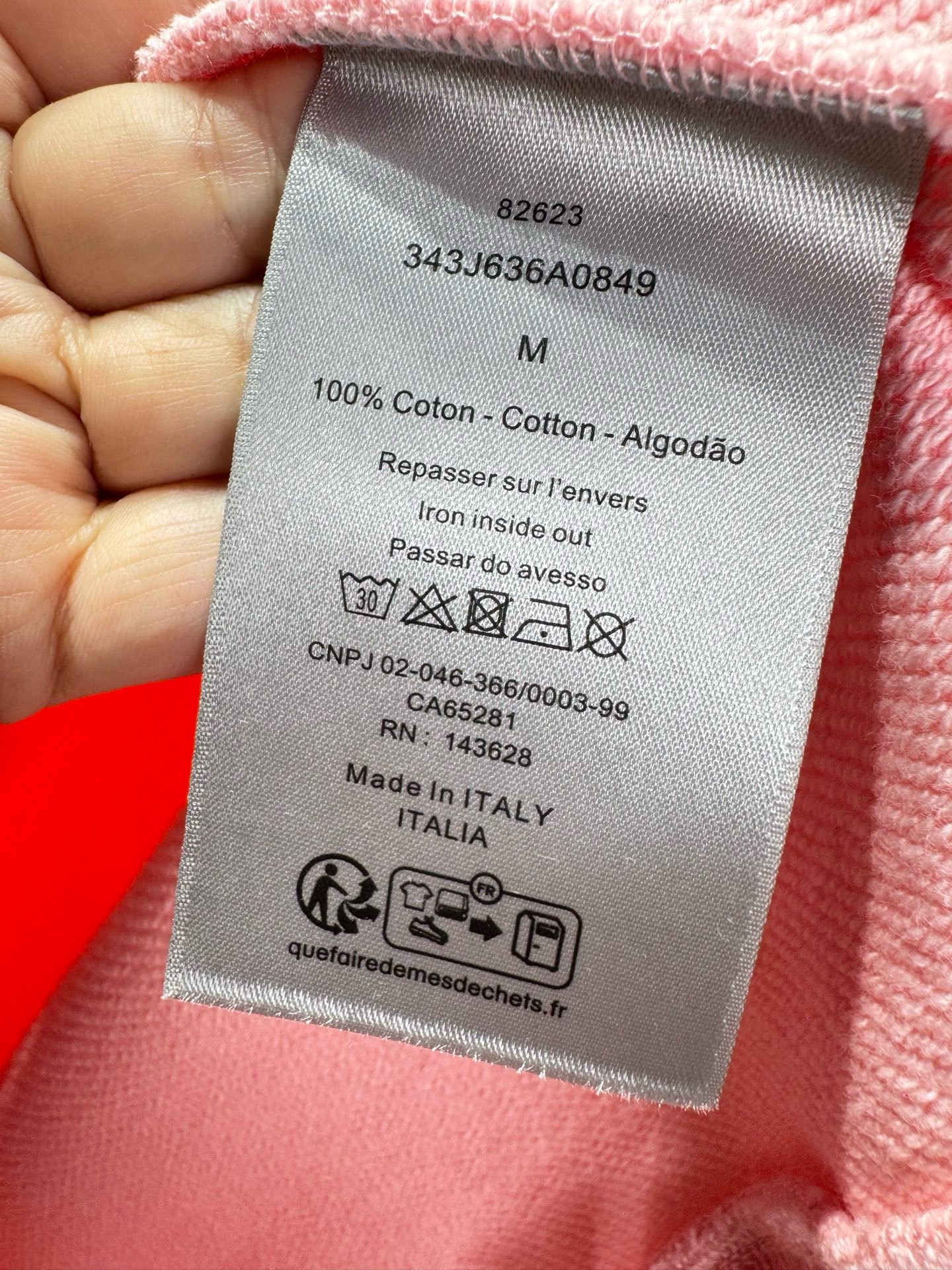 Худи мужское Dior Hooded Sweatshirt with Dior Embroidery розового цвета