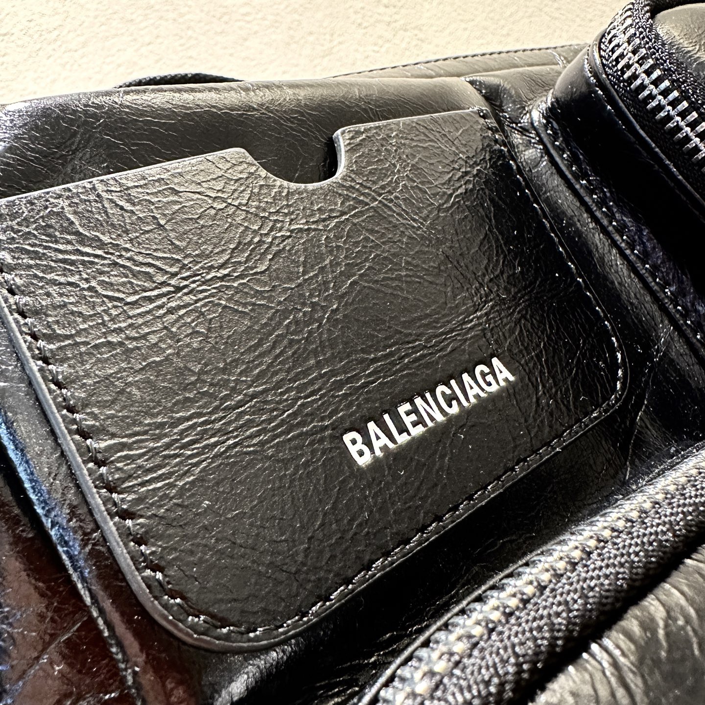 Рюкзак мужской в стиле Balenciaga Superbusy чёрного цвета
