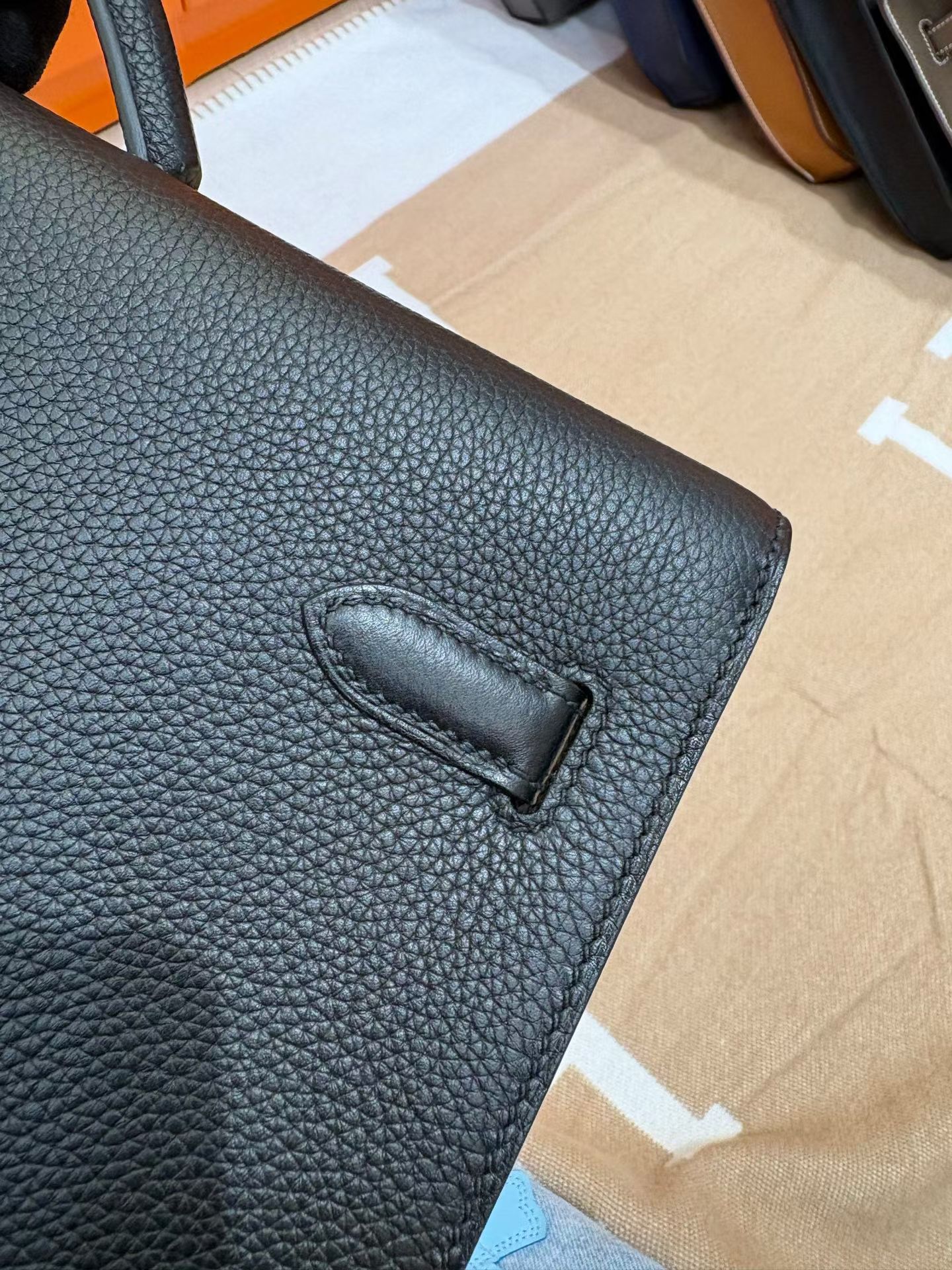 Портфель мужской Hermès Kelly 36 чёрного цвета