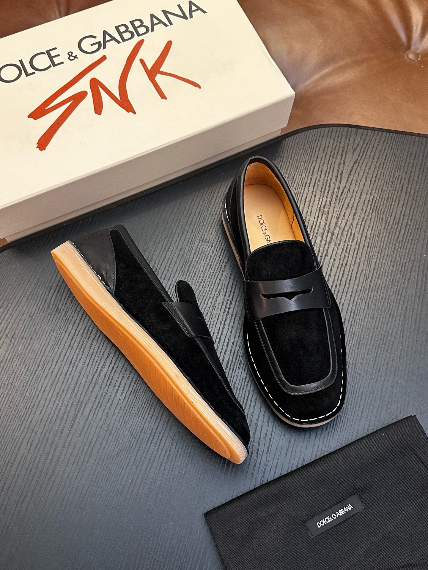 Лоферы мужские Dolce & Gabbana New Florio чёрного цвета