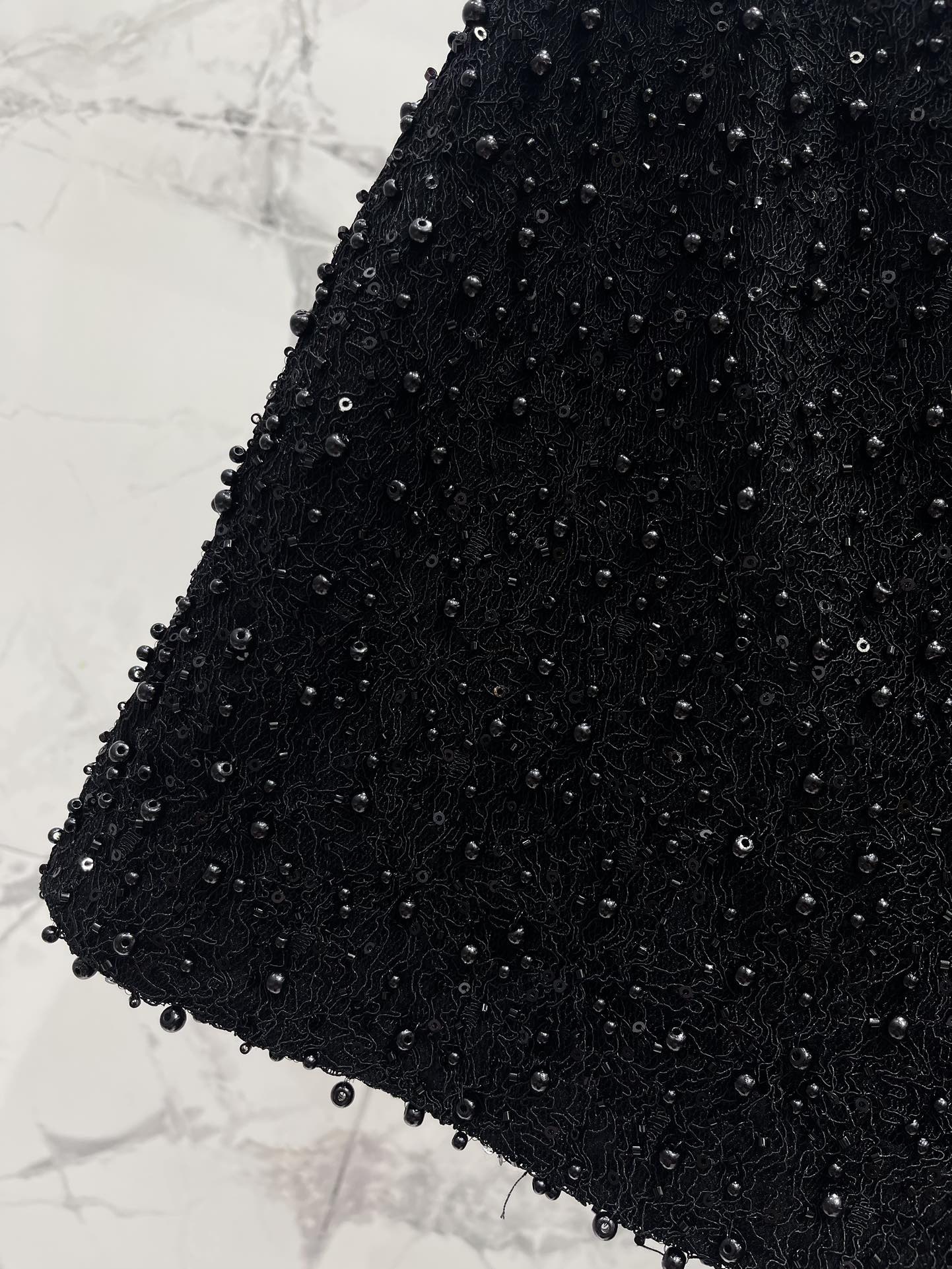 Юбка женская в стиле Saint Laurent чёрного цвета