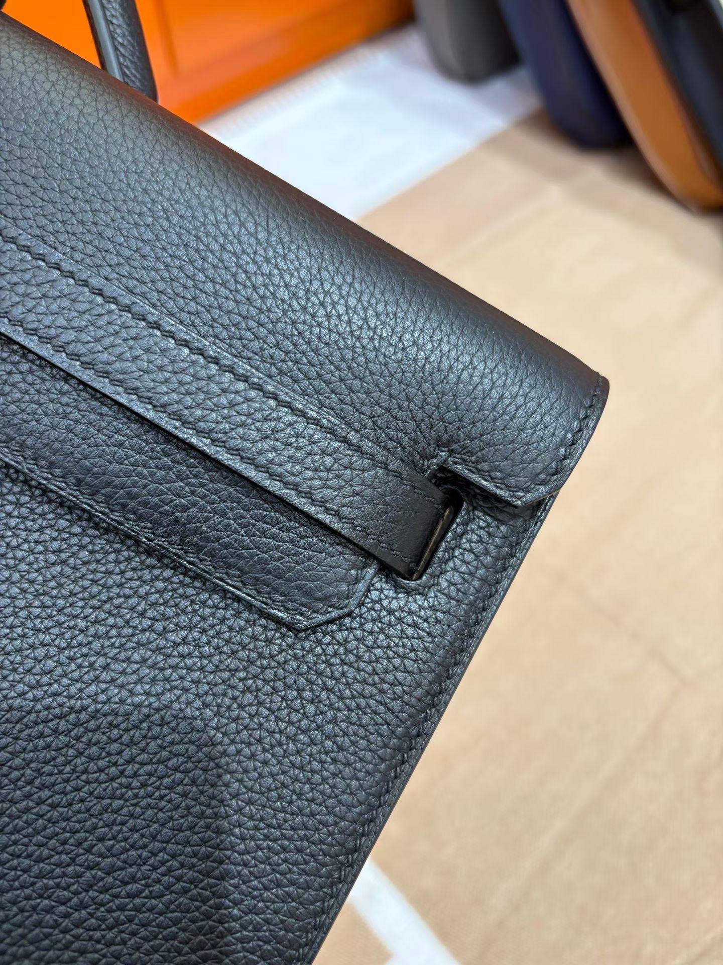 Портфель мужской Hermès Kelly 36 чёрного цвета