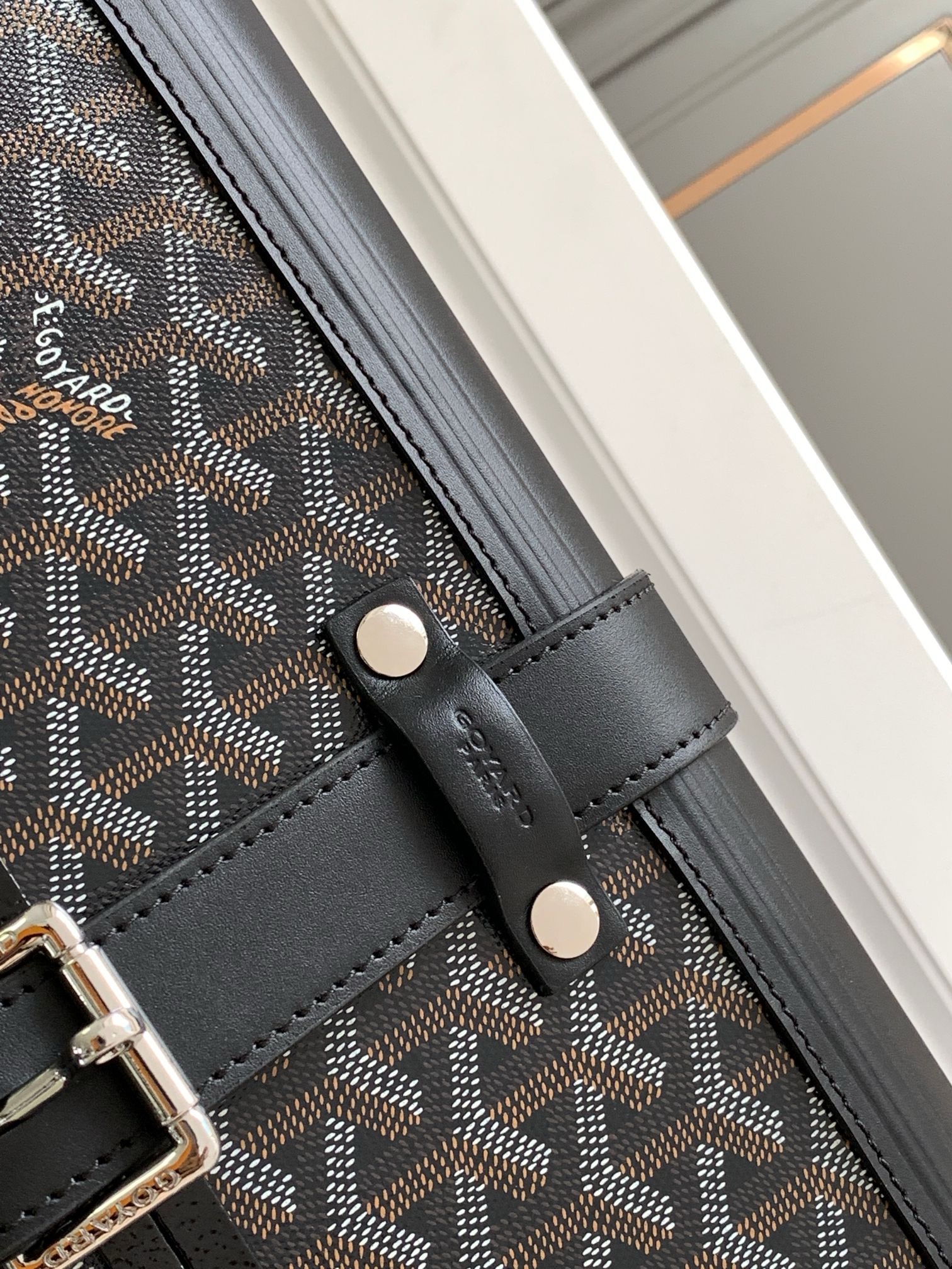 Чемодан Goyard Bourget PM чёрного цвета