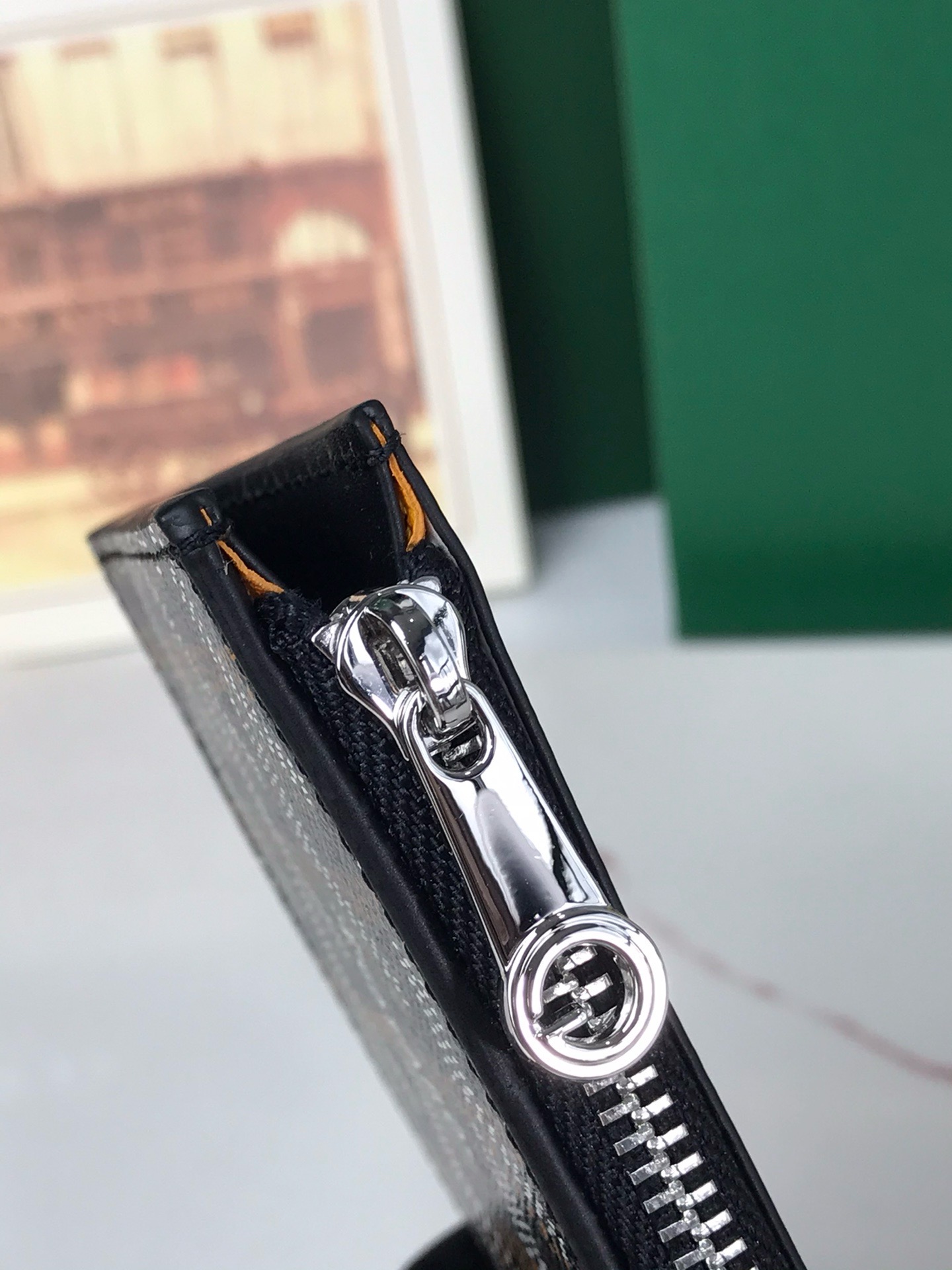 Картхолдер Goyard Bourbon чёрного цвета