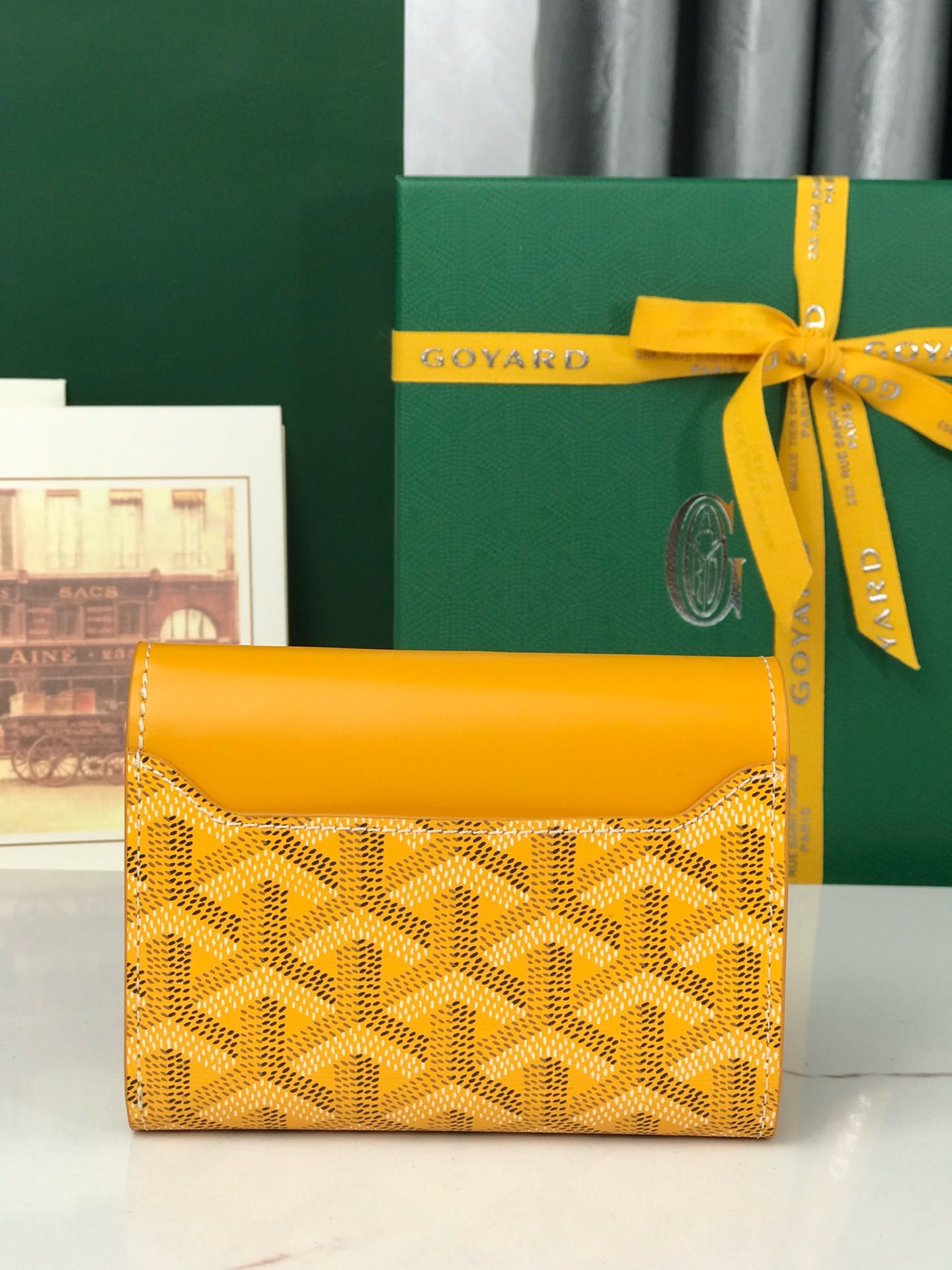 Кошелёк Goyard Saint-Gabriel жёлтого цвета
